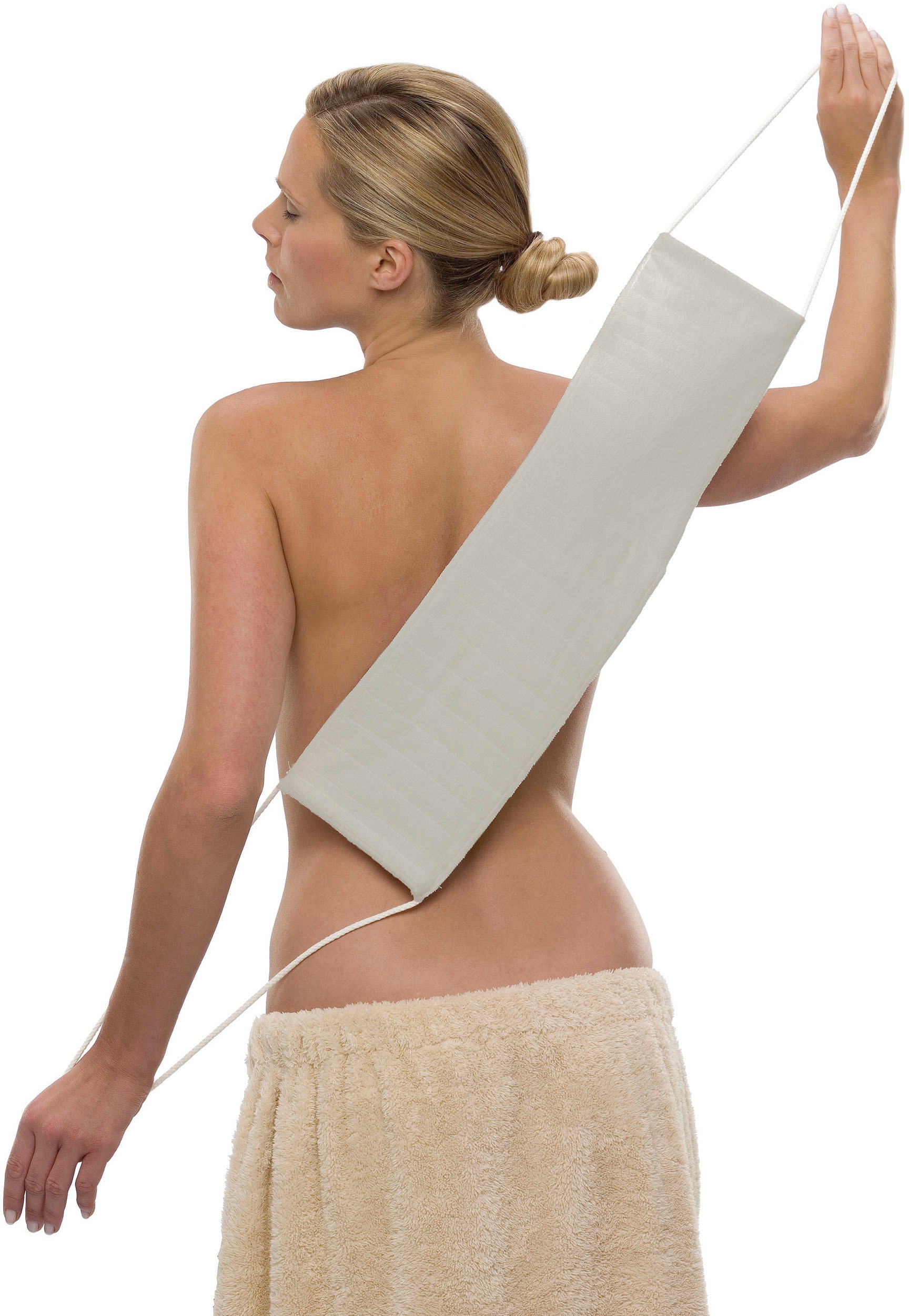 Image of Janastyle Waschgurt "Micro-Peeling-Rückenreiniger für strahlend frische Haut" regt die Durchblutung an, glättet und reinigt porentief
