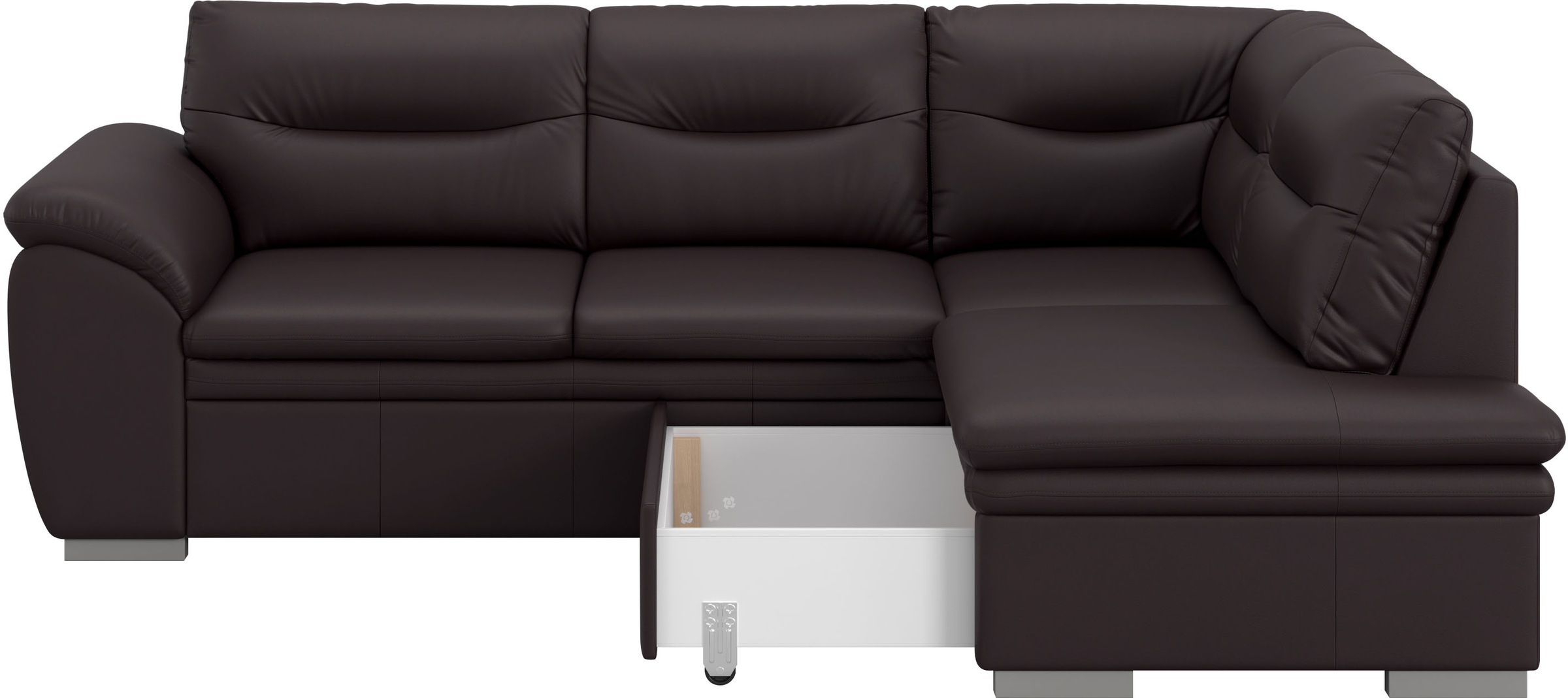 COTTA Ecksofa »Leandra L-Form«, wahlweise mit Bettfunktion & Bettkasten