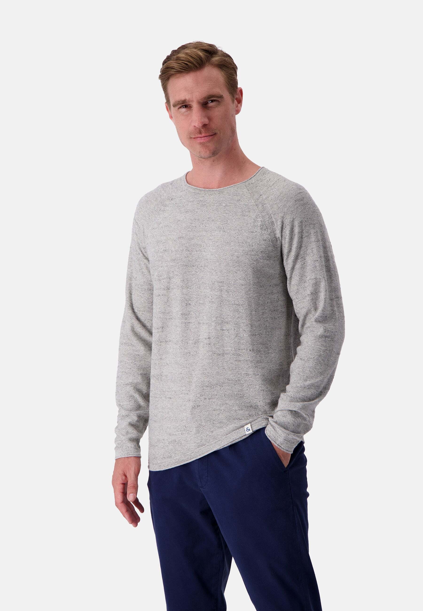 colours & sons Strickpullover »colours & sons Pullover Roundneck Slub«