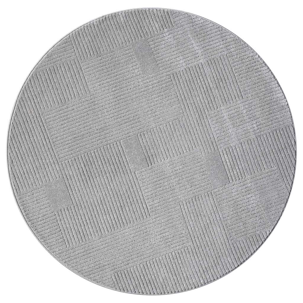 Carpet City Teppich »FLAIR177« rund 11 mm Höhe Kurzflor-Teppich, Skandi-Stil, Wohnzimmer