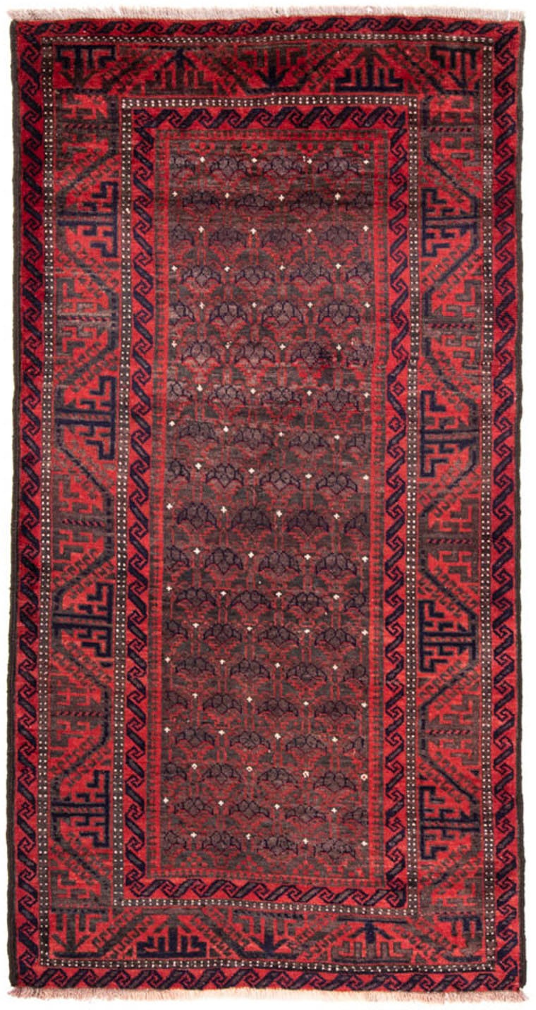 Image of morgenland Hochflor-Läufer »Shiraz Durchgemustert Rosso 240 x 113 cm«, rechteckig, 1 mm Höhe, Handgeknüpft bei Ackermann Versand Schweiz