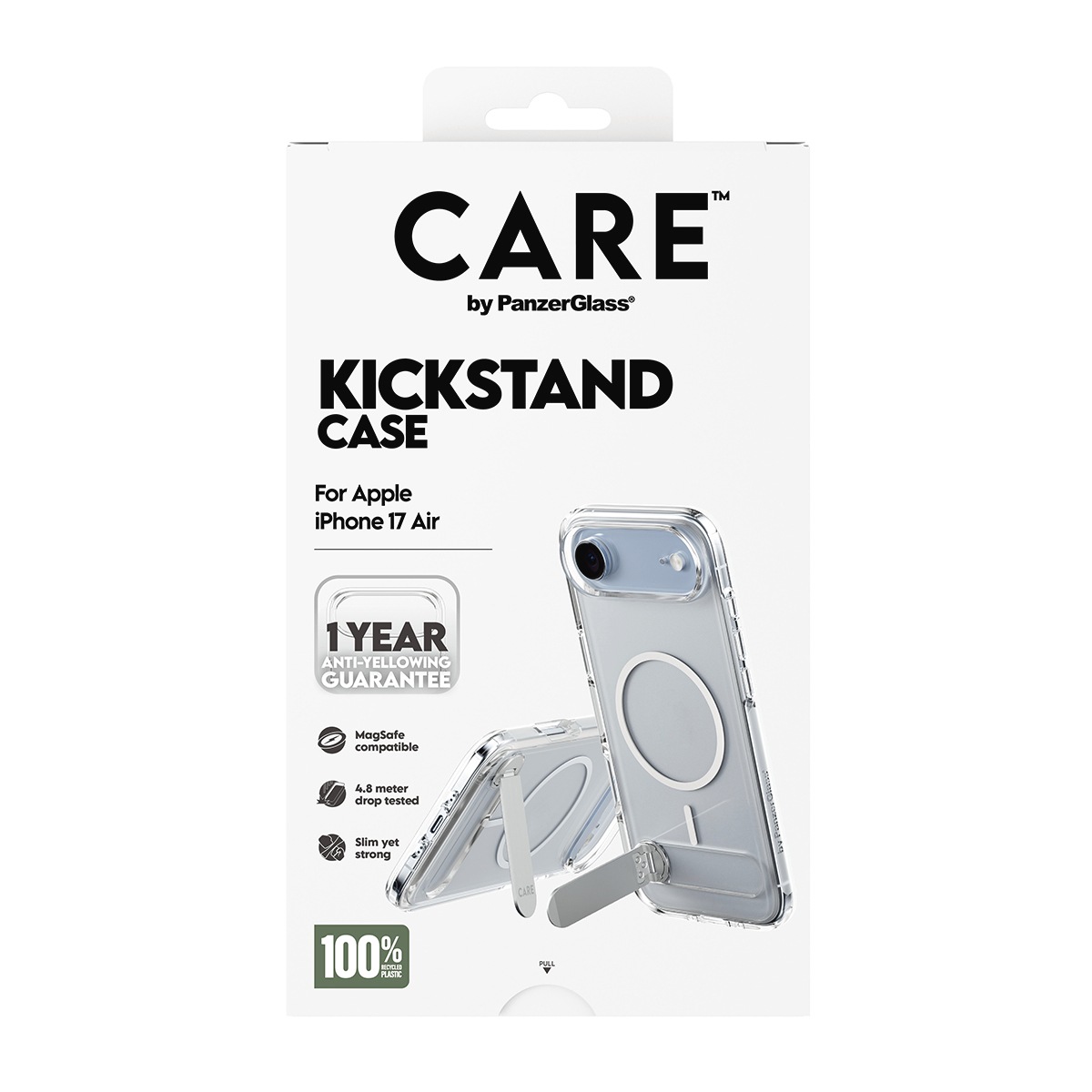 CARE by PanzerGlass Housse pour téléphone portable »Kickstand Case für Apple iPhone Air« Backcover, Schutzhülle, Handyschutzhülle, Case, Schutzcase, stossfest
