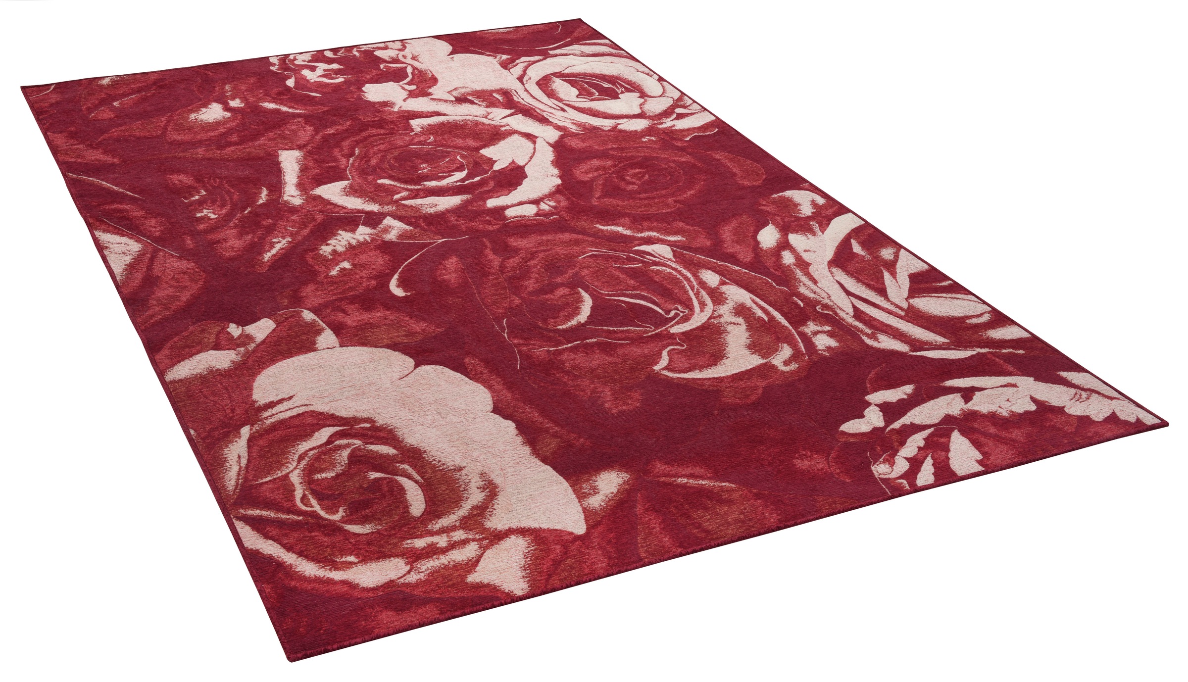 Image of THEKO Teppich »Flomi Rose«, rechteckig, 4 mm Höhe, Flachgewebe, ideal im Wohnzimmer & Schlafzimmer bei Ackermann Versand Schweiz