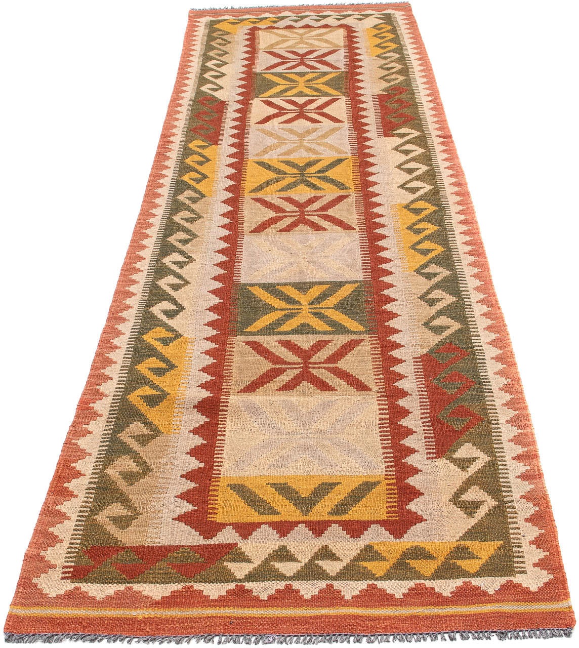 Image of morgenland Läufer »Kelim Maimene Medaillon 300 x 84 cm«, rechteckig, 0,5 mm Höhe, Wendeteppich bei Ackermann Versand Schweiz