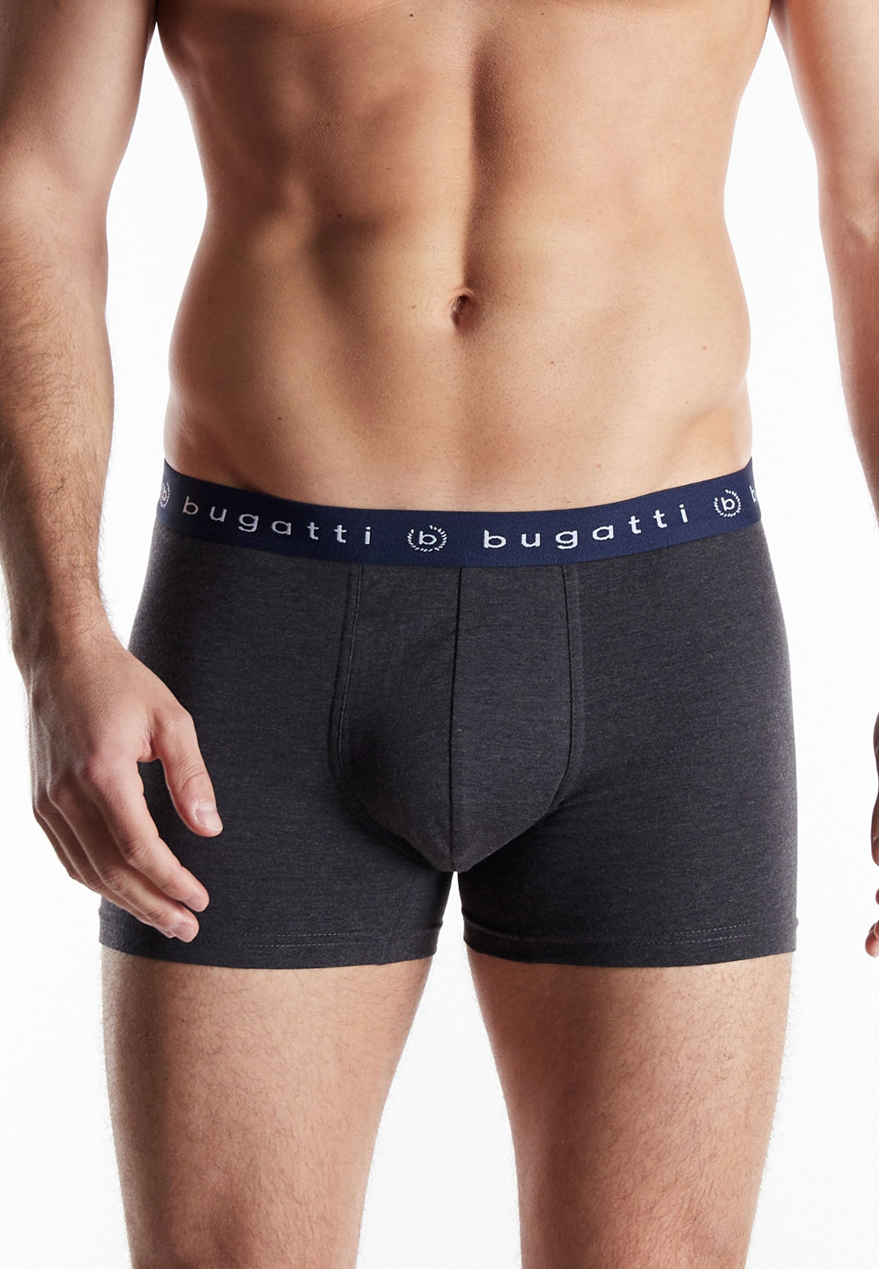 bugatti Slip »Mailand« breiter Bund, mit Logo, atmungsaktiv, Baumwollmix, eng