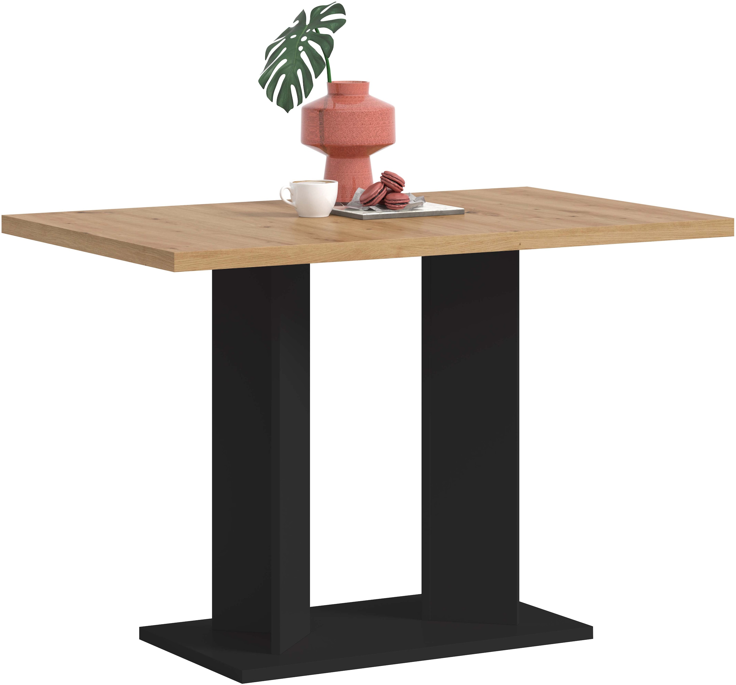 Image of Home affaire Esstisch "GERO, 110x76x70 cm, mit Säulengestell" in verschiedenen Ausführungen erhältlich, 1 Stk. tlg. Tisch, Esstisch, Esszimmer, Esszimmertisch, Küchetisch, Bartisch
