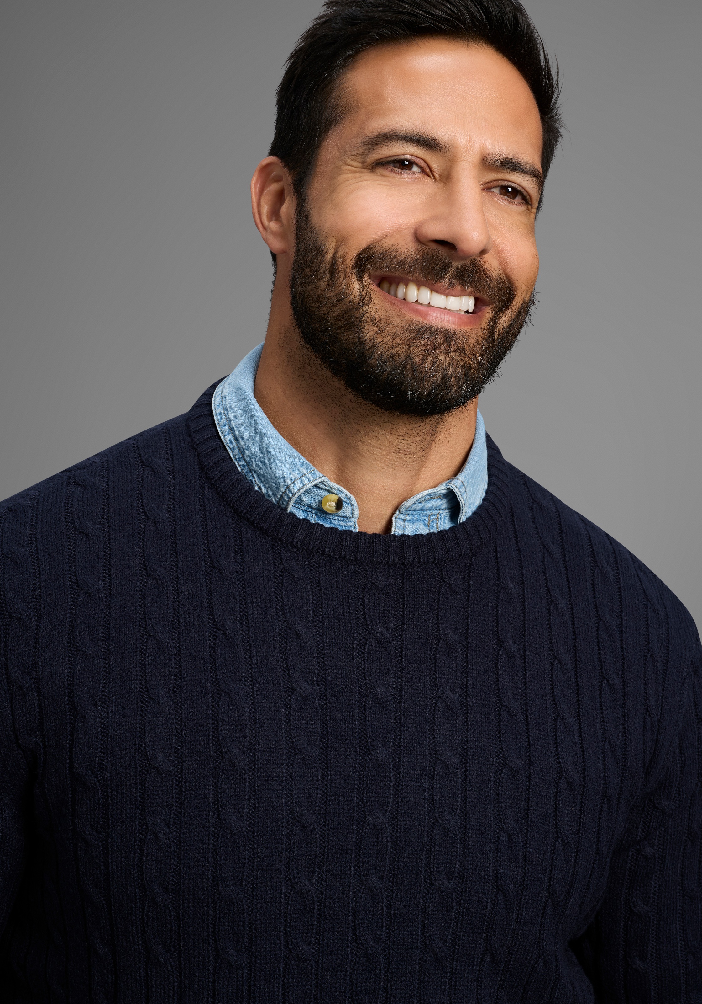 Man's World Pull à col rond »Neue Kollektion! Highlight allover Zopfmuster!« weicher Griff, Perfekt für die kältere Jahreszeit