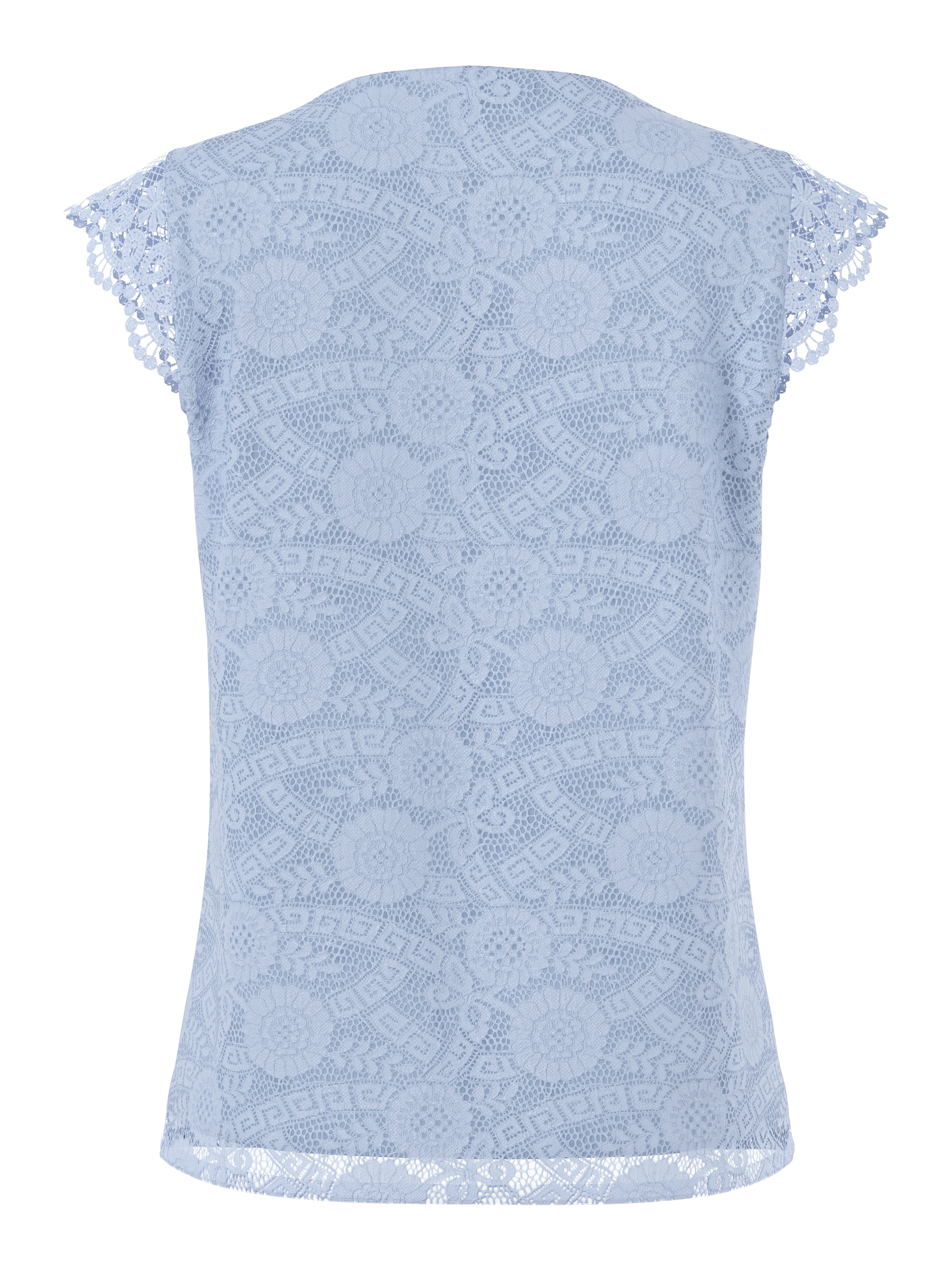 pieces Spitzentop »PCOLLINE SL LACE V-NECK TOP WVN NOOS«