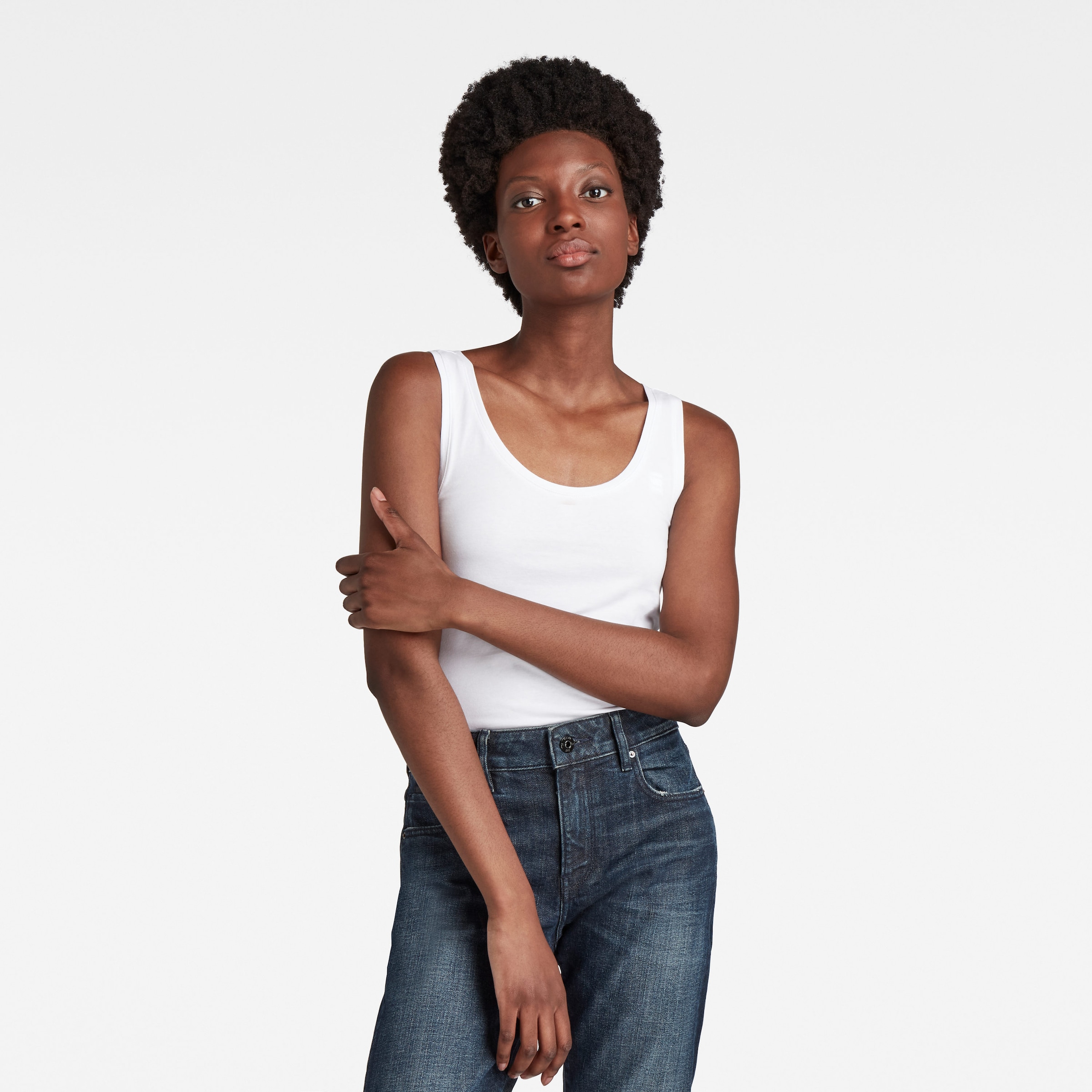 Image of G-STAR Tanktop mit dezenter Stickerei