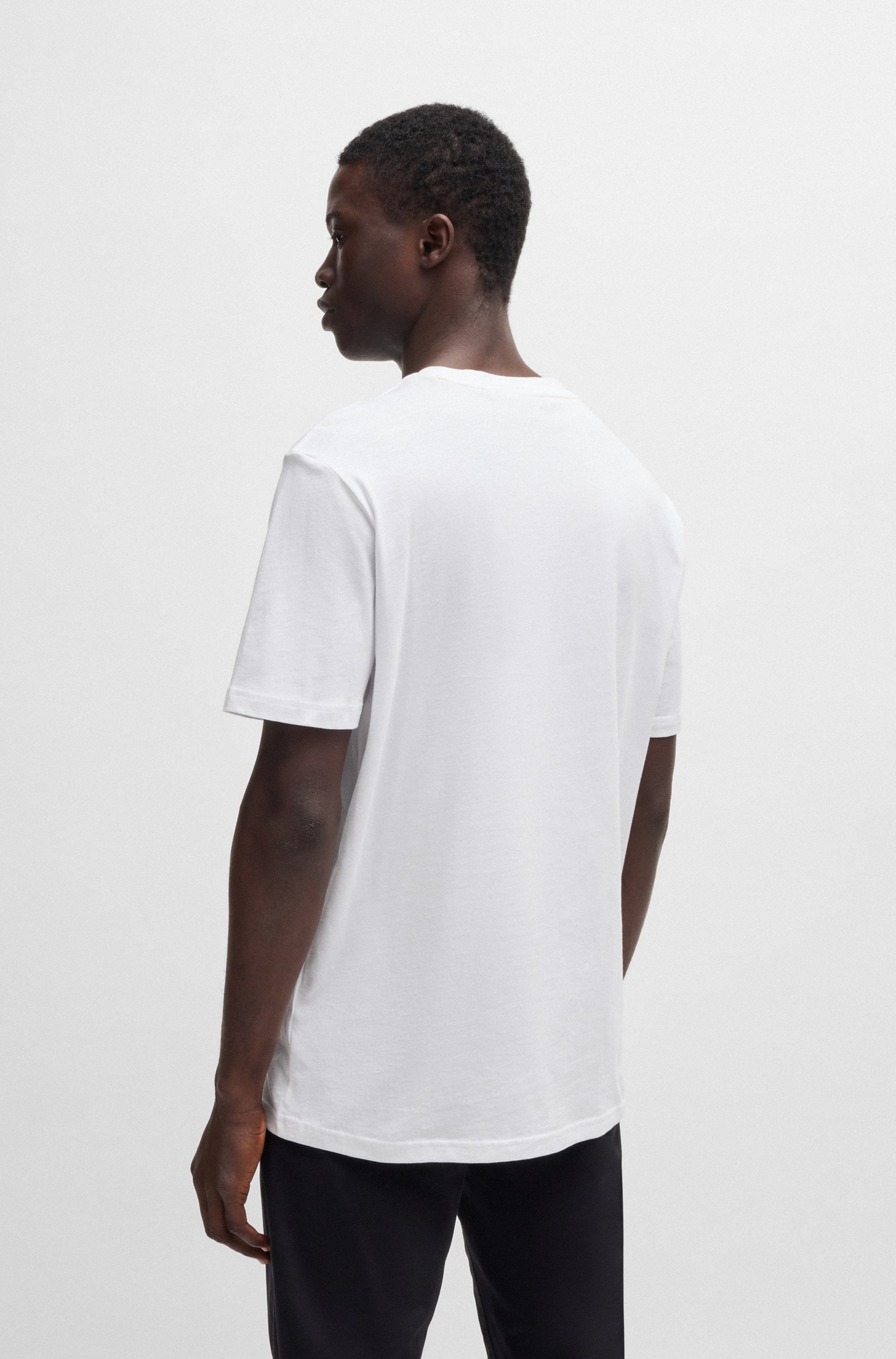 BOSS ORANGE T-Shirt »Thinking«, mit grossem BOSS Druck auf der Brust