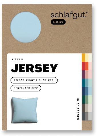 Kissenbezug »EASY Jersey«, (1 St.), Kissenhülle mit Reissverschluss, weich und...