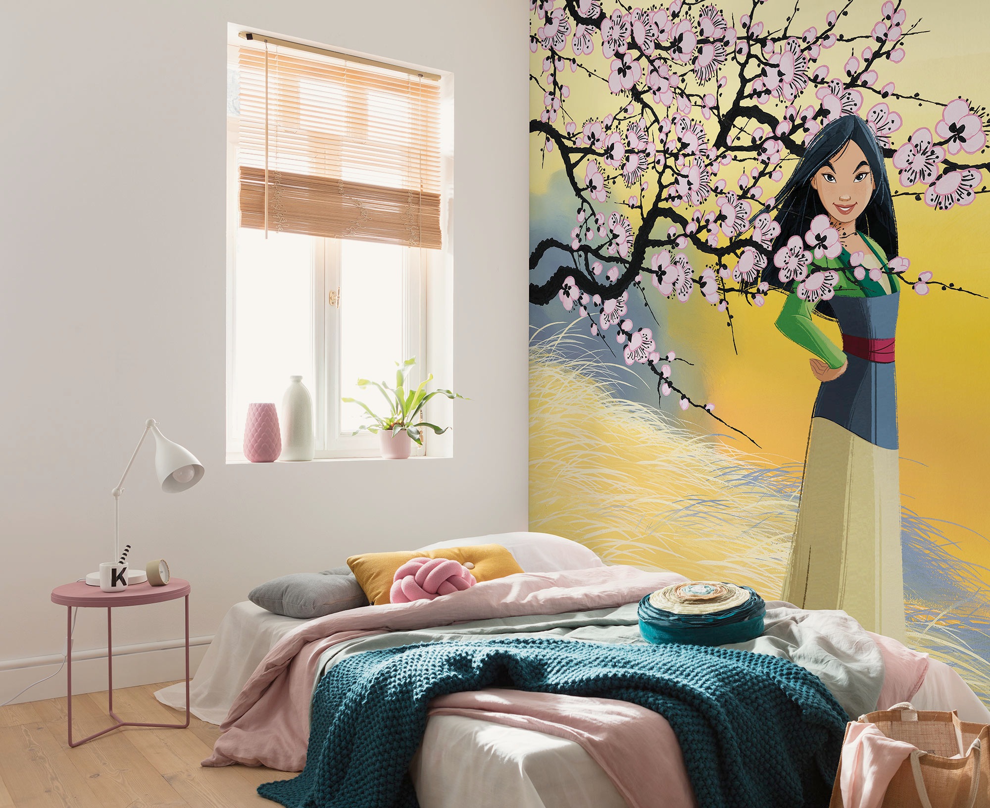 Image of Komar Kindertapete "Disney Mulan Cherry Blossoms" bedruckt glatt