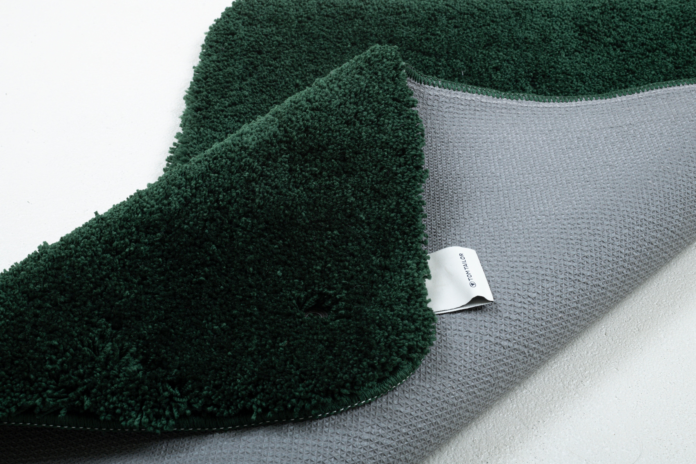 TOM TAILOR HOME Tapis de bain »Cozy Bath UNI« Höhe 27 mm Badteppich, Uni Farben, rechteckig, rund und oval erhältlich