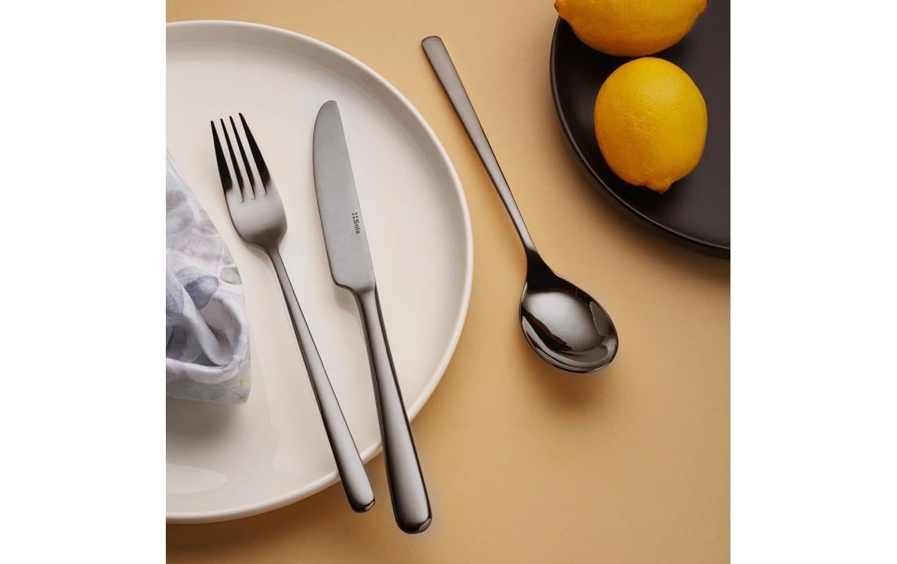 Sola Set de couverts »Salamanca PVD, Grau poliert, 24-tlg.« Spülmaschinenfest