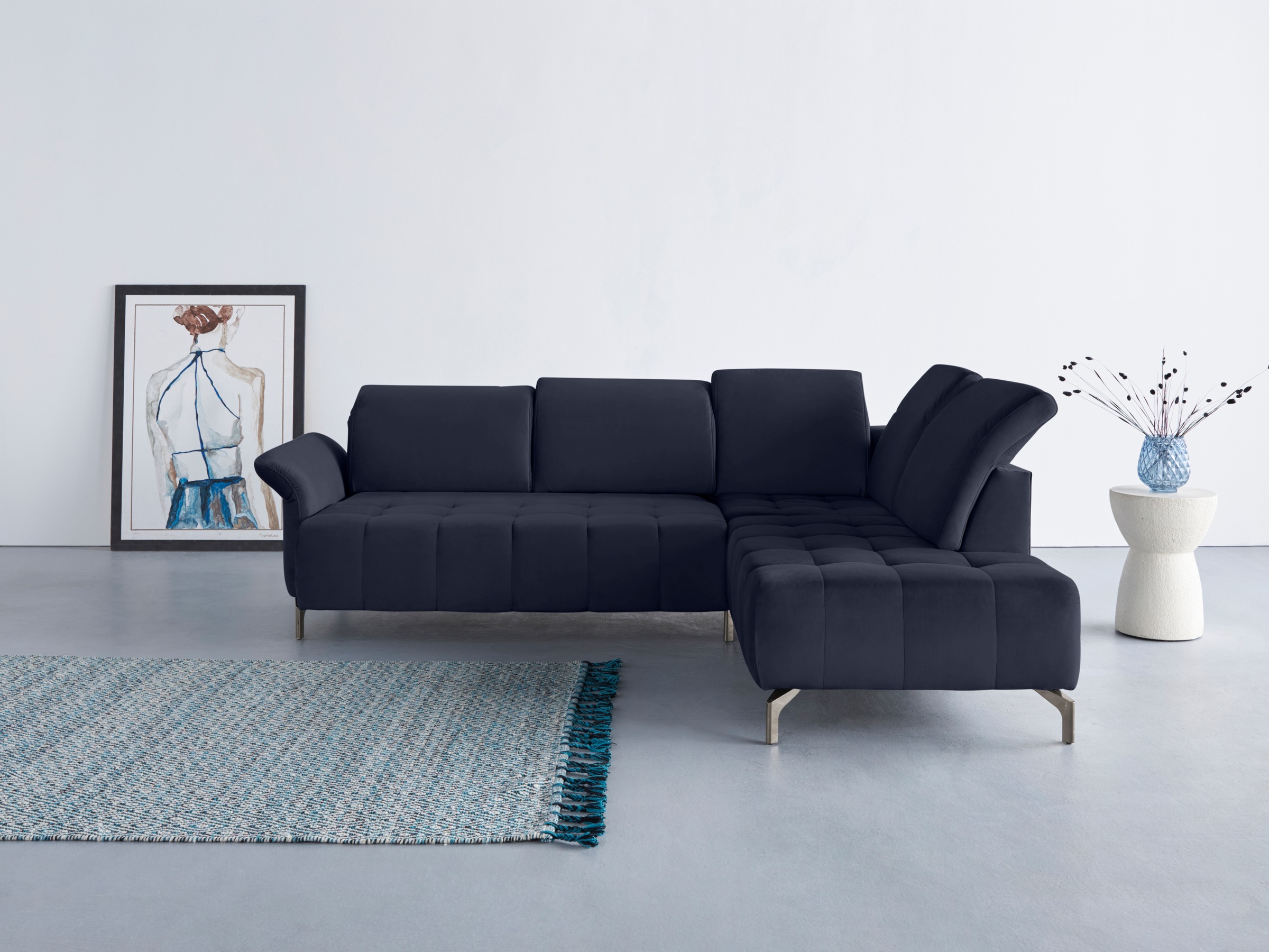 Image of Home affaire Ecksofa "Fresh L-Form" Federkern, wahlweise Kopfteilverstellung und motorischer Vorziehsitz