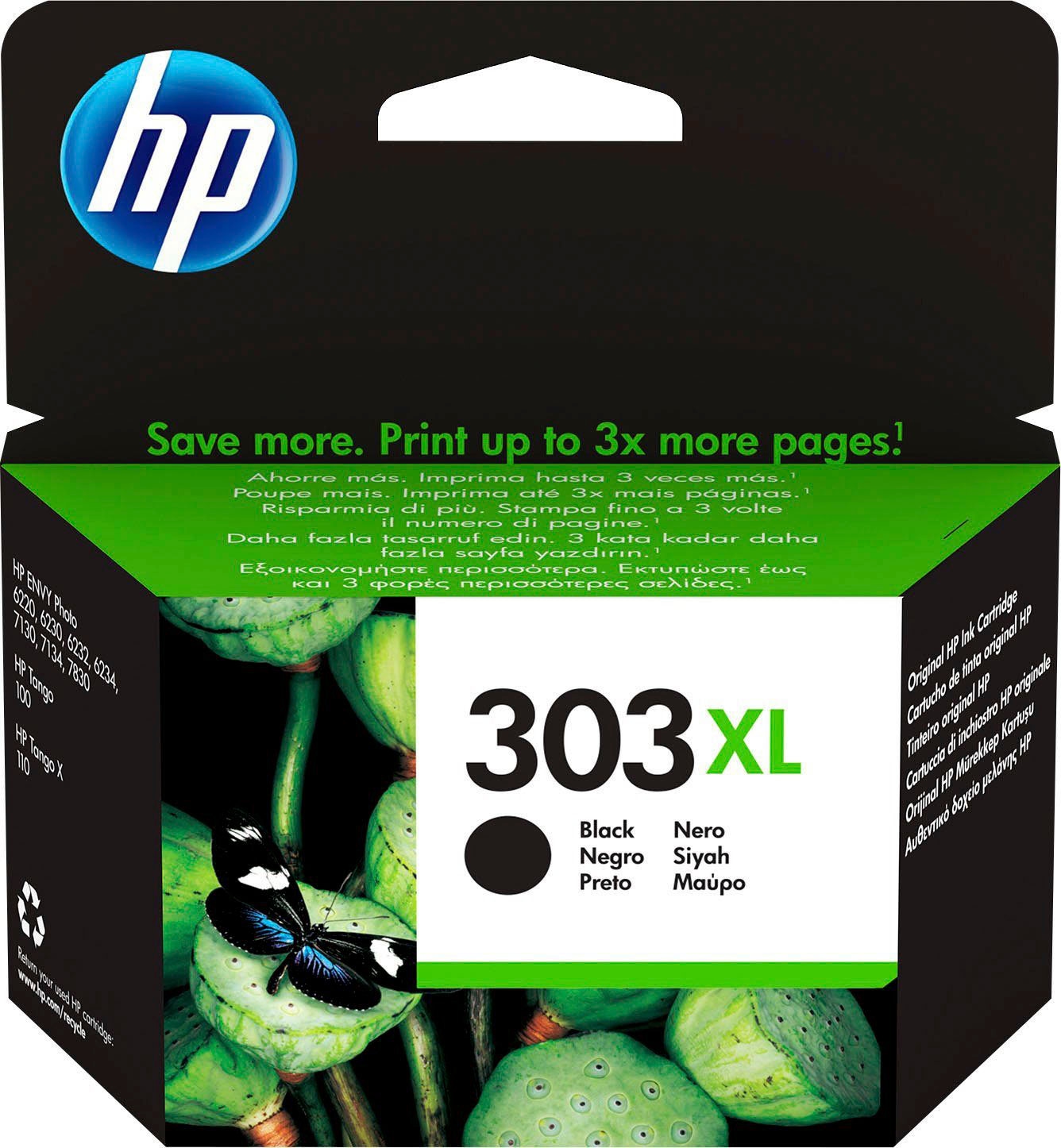 HP Tintenpatrone »303XL«, (1 St.), original Druckerpatrone 303 schwarz XL