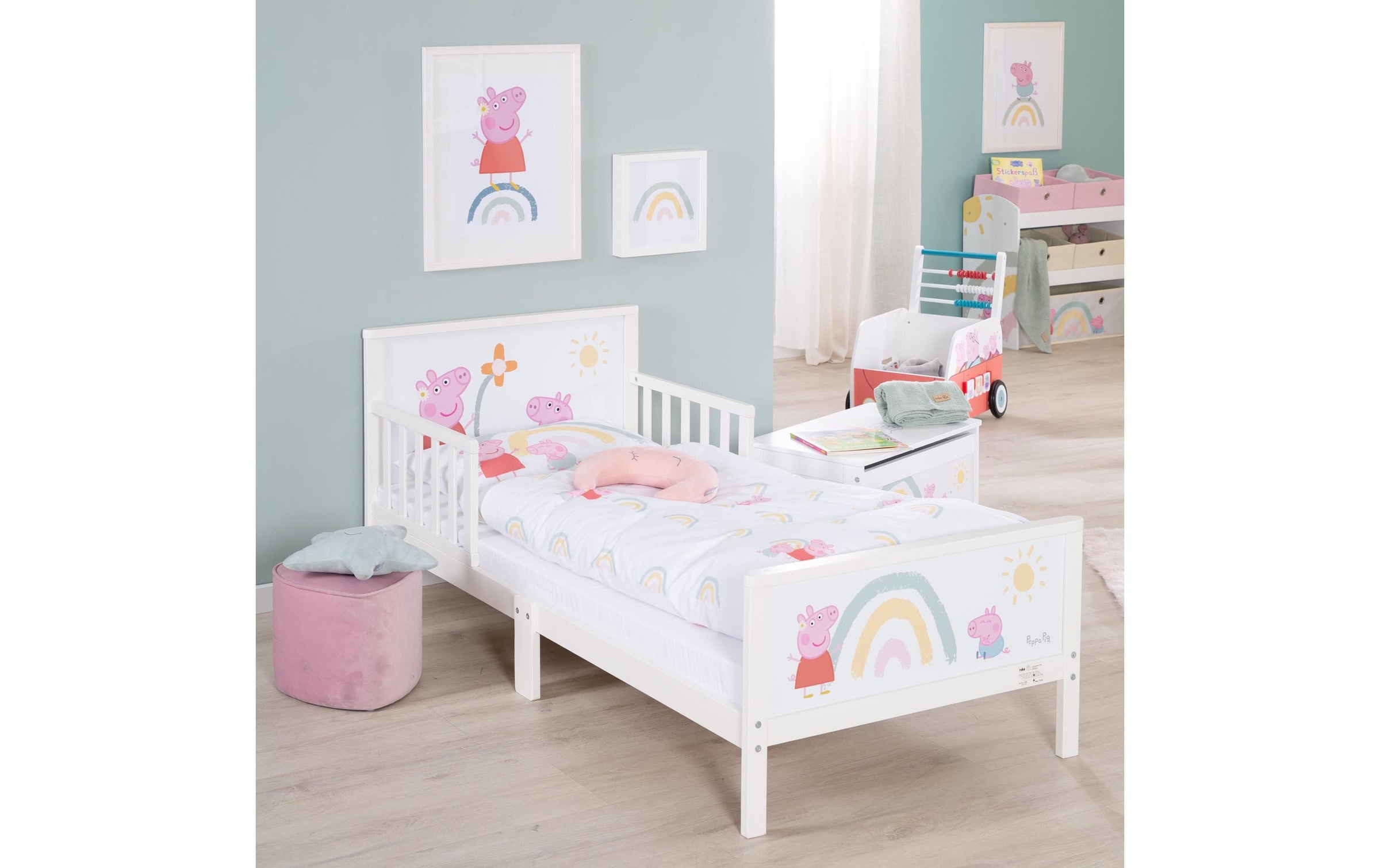 roba® Kinderbettwäsche »Peppa Pig 100 x 135 cm + 40 x 60 cm«