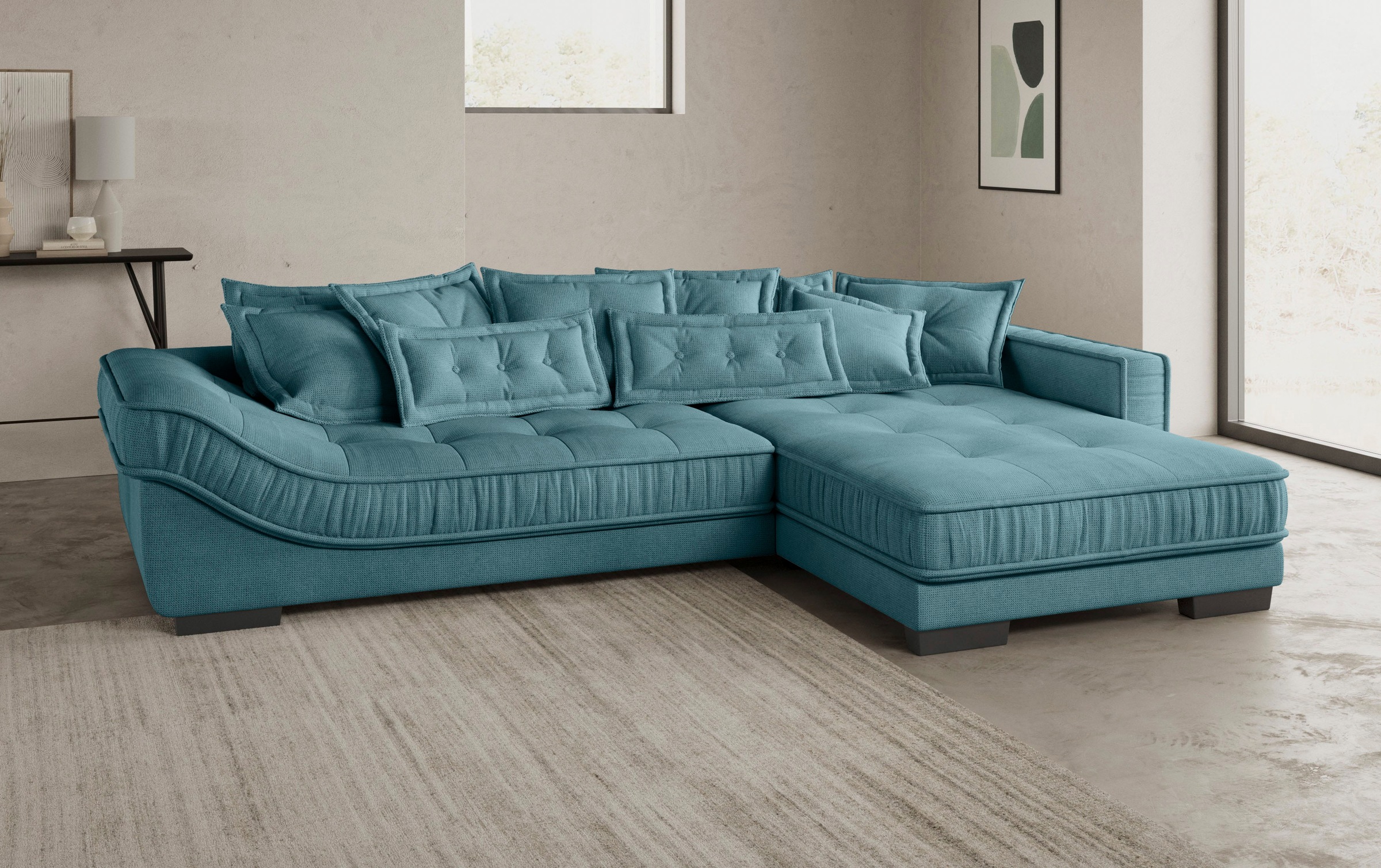 Mr. Couch Ecksofa »Diwan II DuraFlex L-Form«, DuraFlex-Kaltschaumpolsterung, bis 140 kg, 4 Bezugsqualitäten