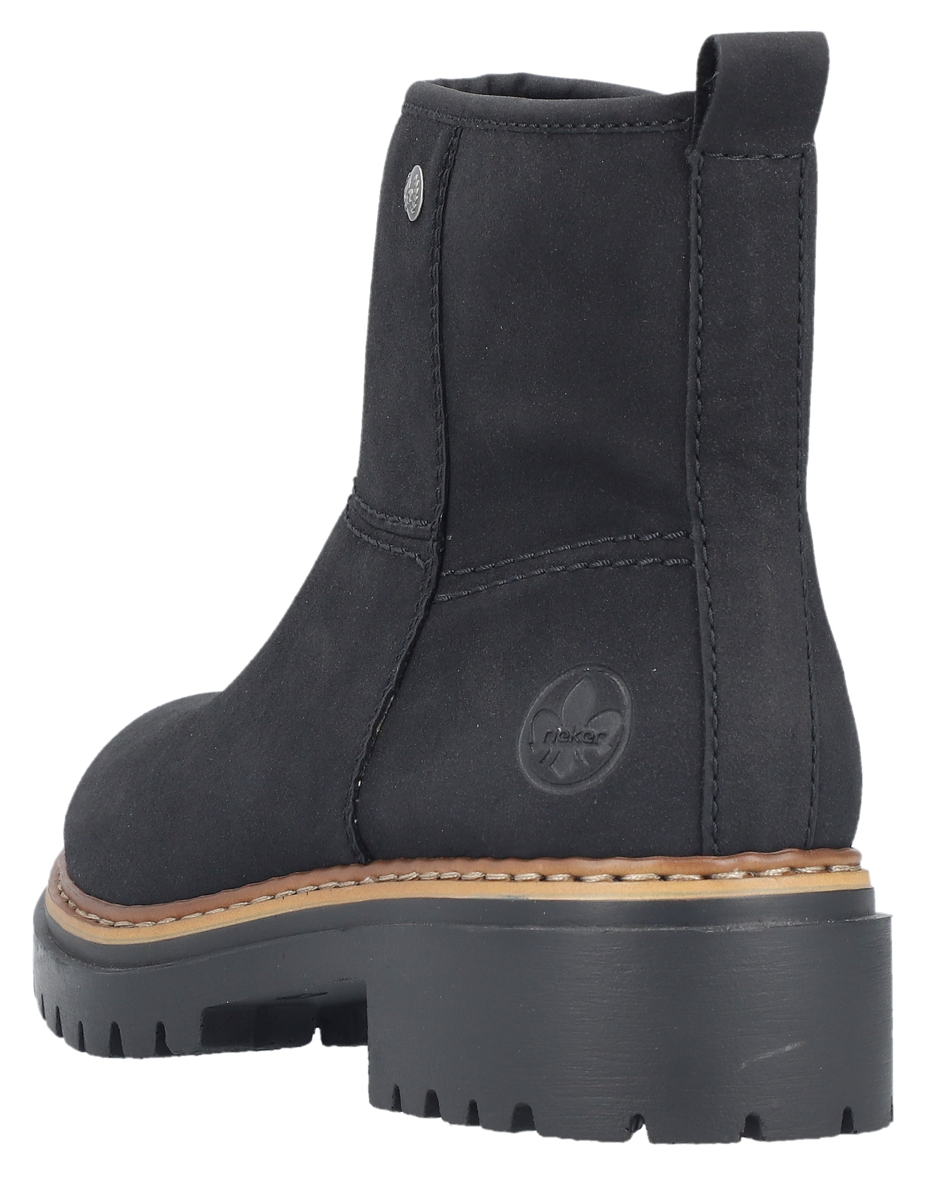 Rieker Winterstiefelette, Winterboots, Ankleboots, Profilsohle, mit Innenreissverschluss