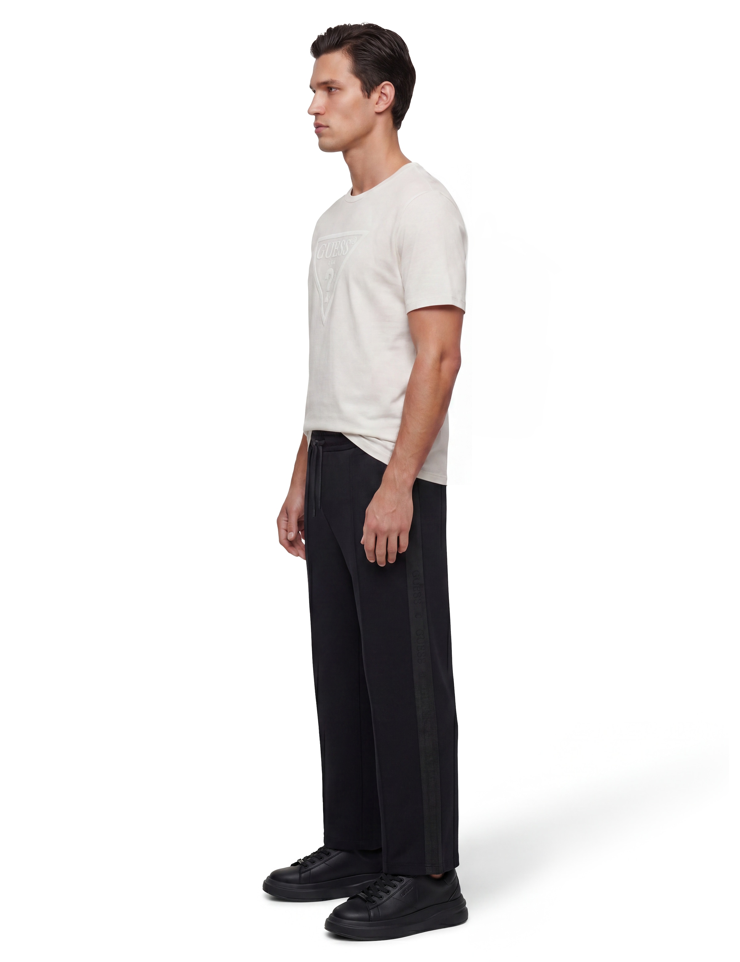 Guess Pantalon de jogging »THOR«  mit seitlichem Logoschriftzug, Regular Fit, Baumwoll-Mix
