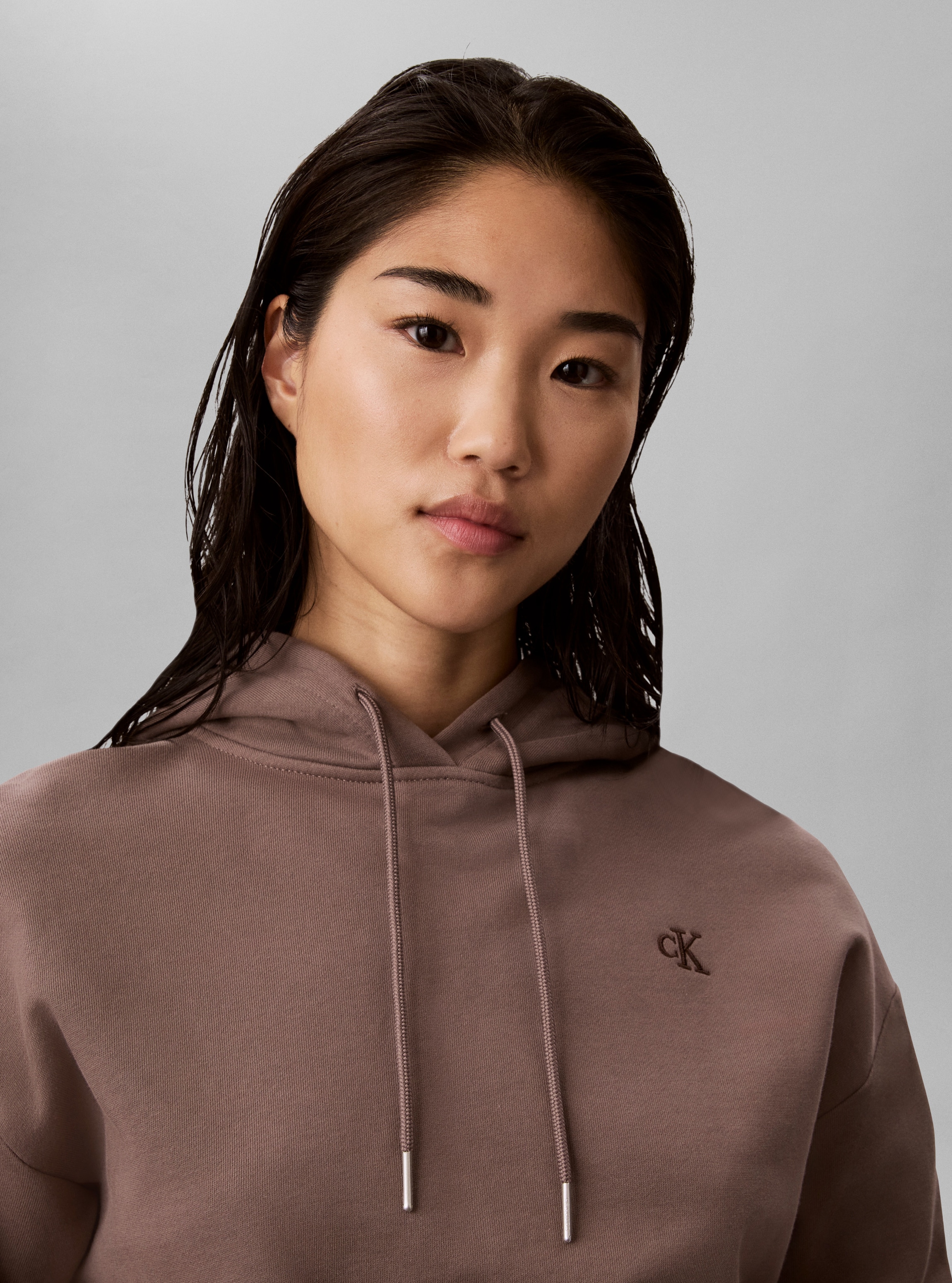 Calvin Klein Jeans Kapuzensweatshirt »MONOGRAM RELAXED FRENCH TERRY«, Relaxed fit mit Kapuze

