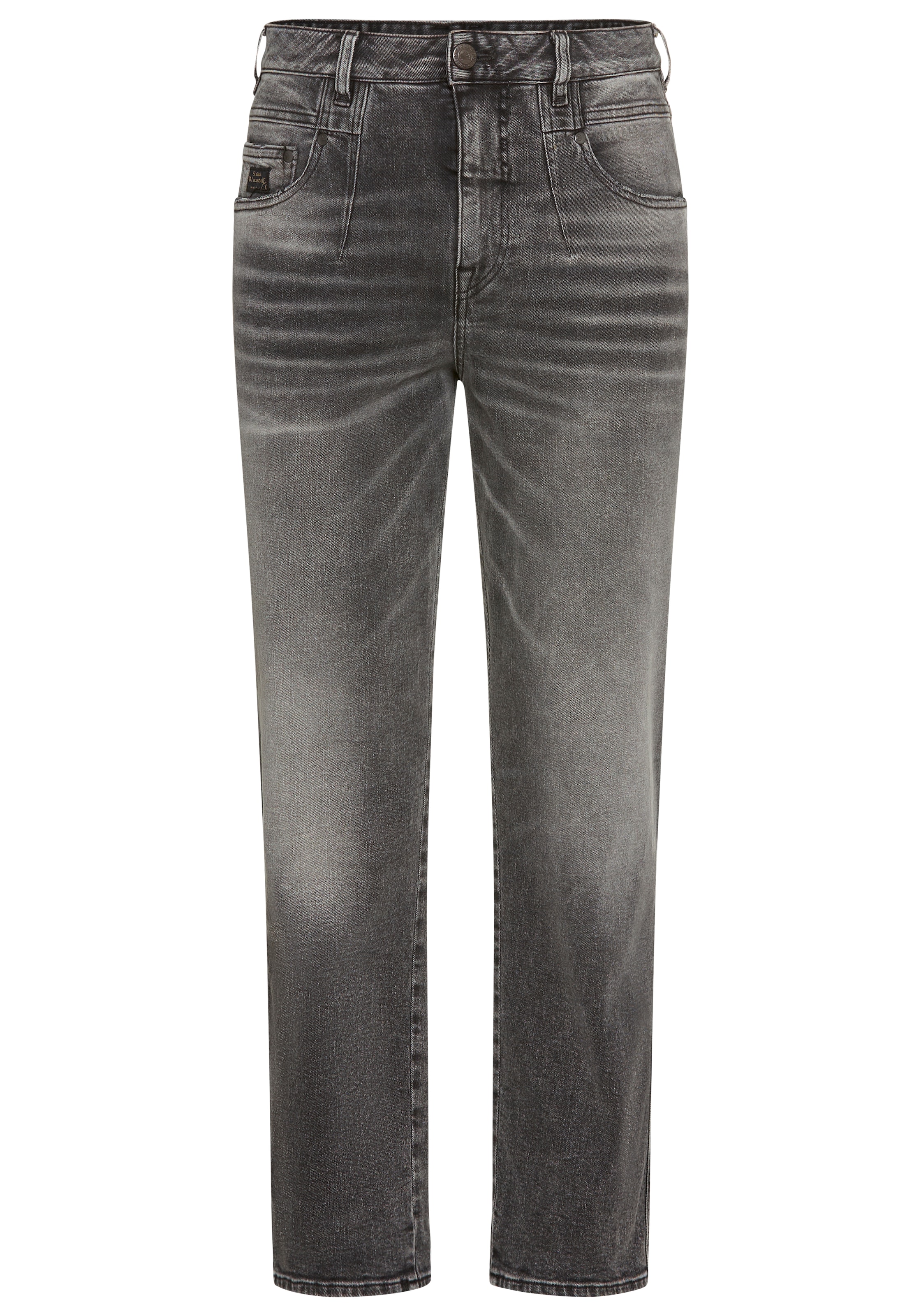 Herrlicher 5-Pocket-Jeans »Brooke Denim Black«, im Loose Fit, mit Abnähern