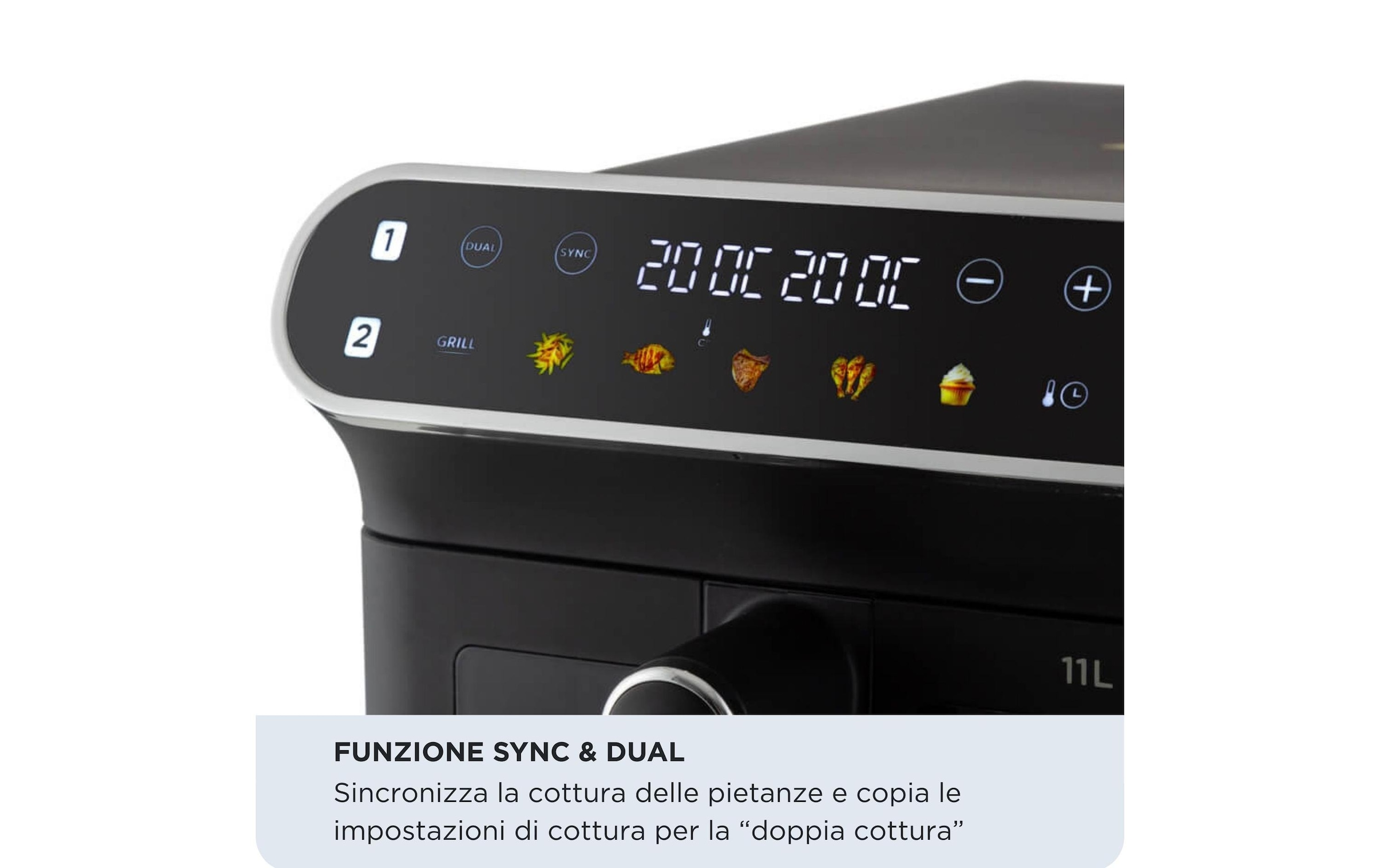 Ariete Heissluftfritteuse »ARI-4640 11 l« 2460 W mit Antihaftbeschichtung