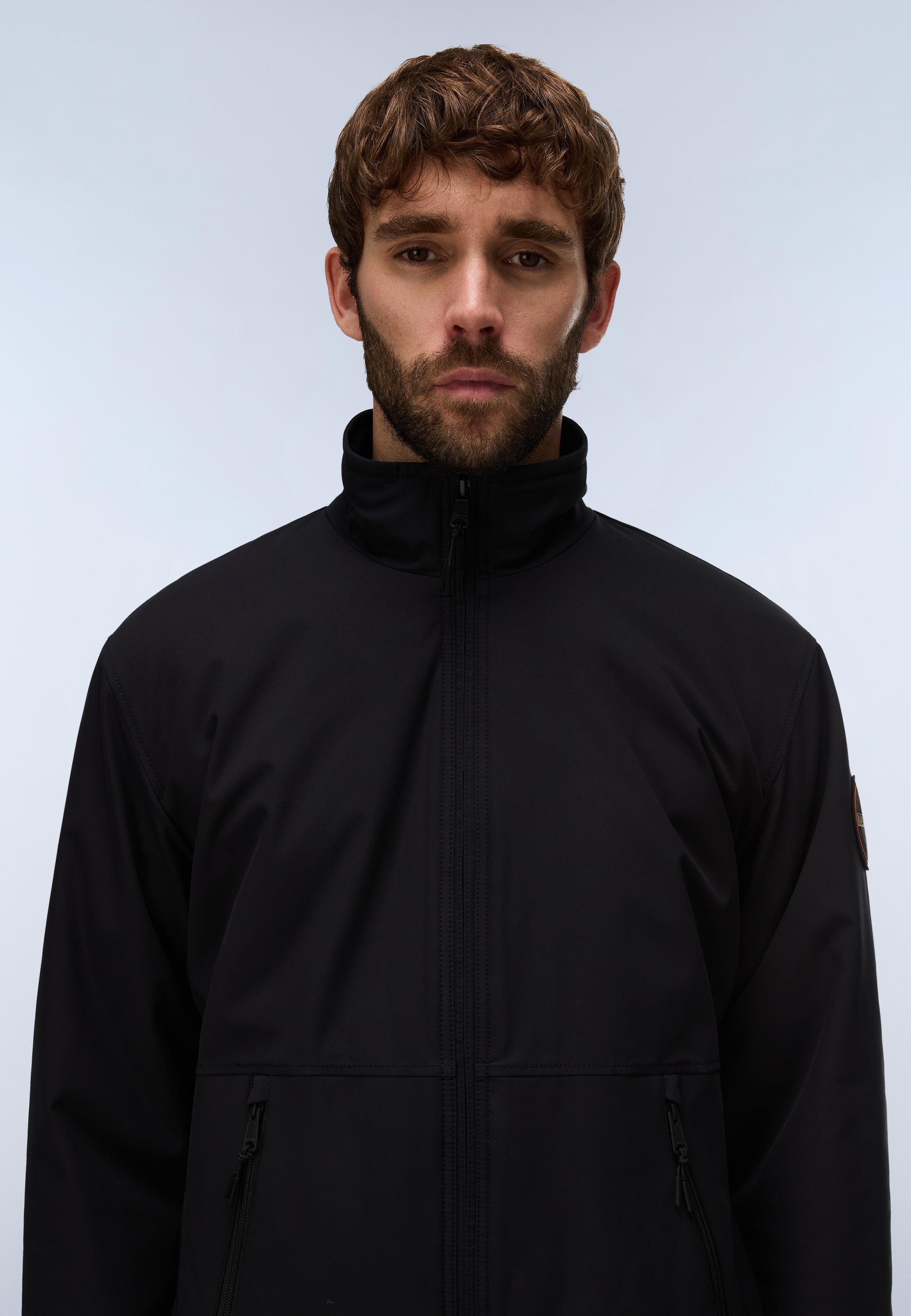 Napapijri Veste d'hiver »A-TUNDRA FZ STAND BLACK BEAUTY« en polyamide, caractère droit