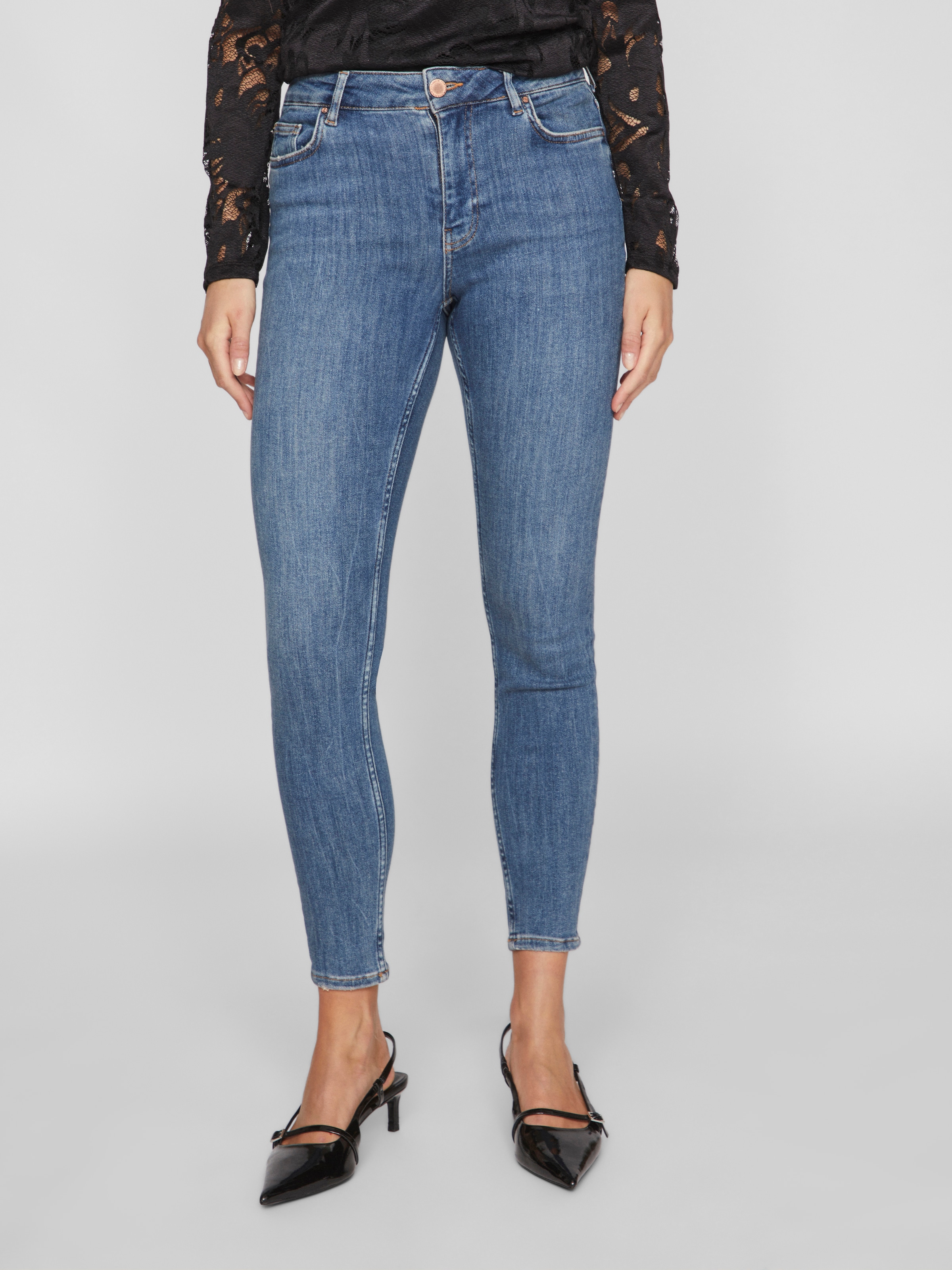 Image of Vila Skinny-fit-Jeans "VISARAH WU02 RW SKINNY JEANS - NOOS"