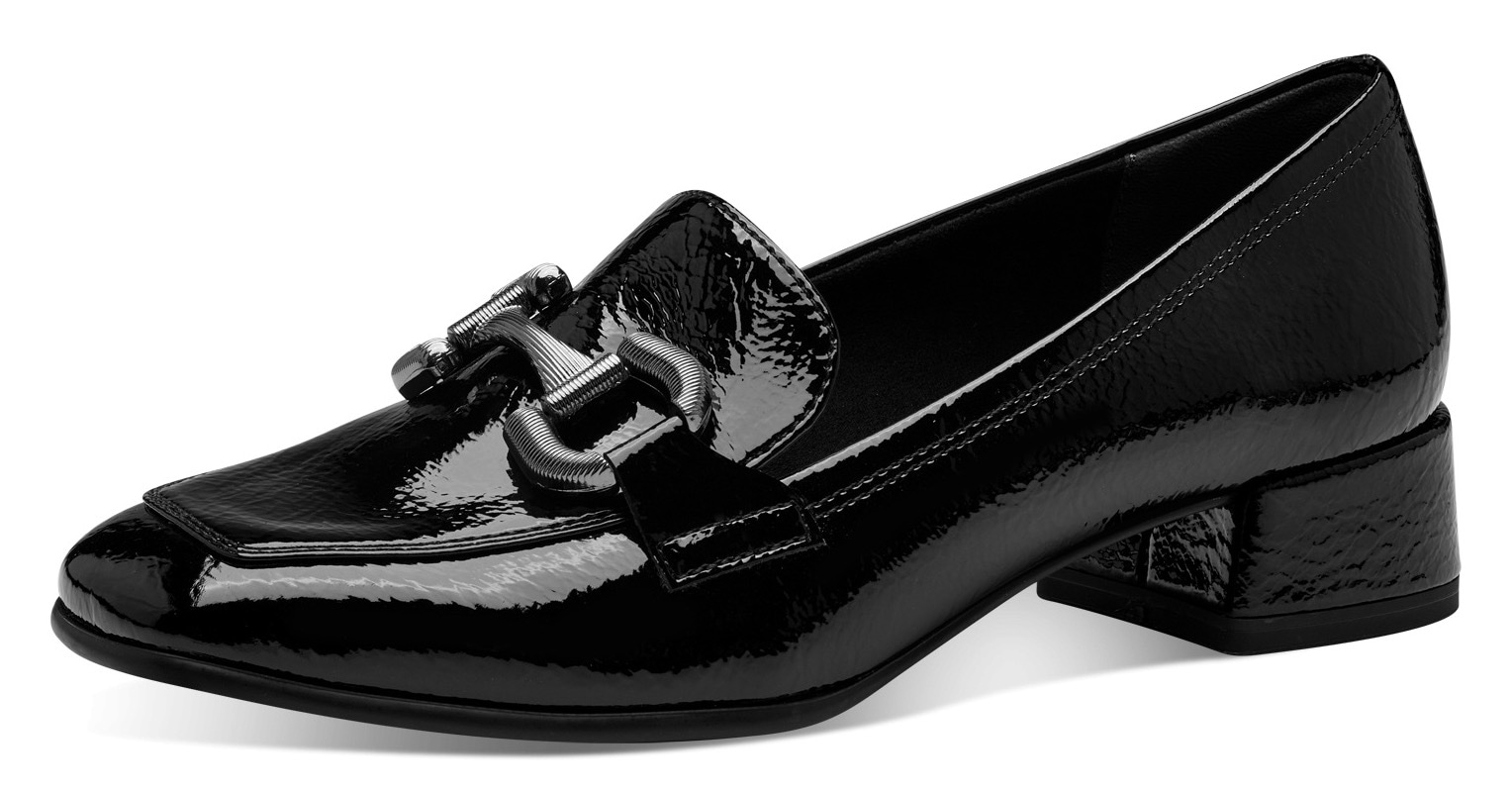 Tamaris Slipper, Blockabsatz, Pumps, Businessschuh mit modischer Zierspange