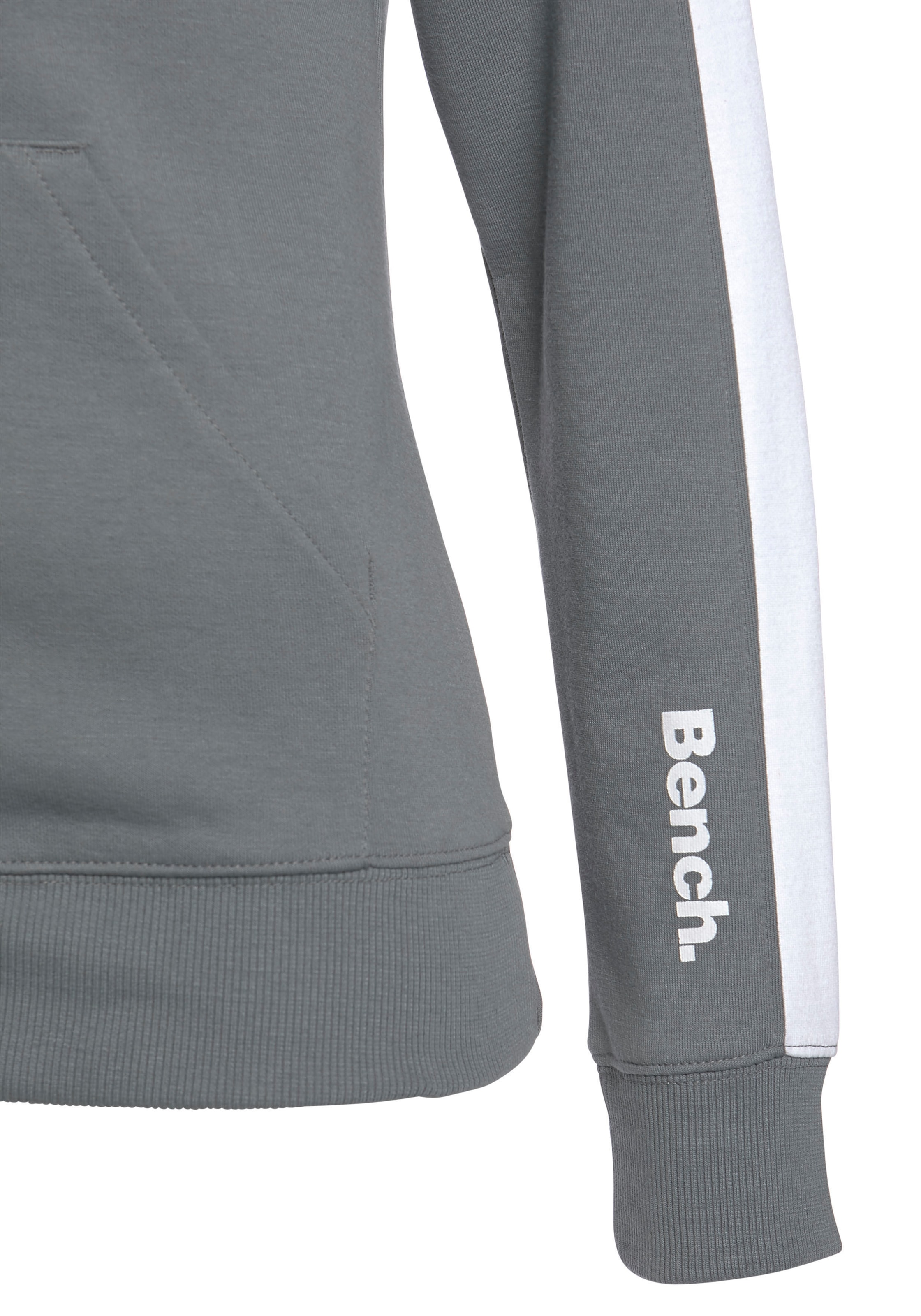 Bench. Loungewear Sweatjacke »-Loungejacke«, mit Seitenstreifen und Stehkragen, Loungewear, Loungeanzug