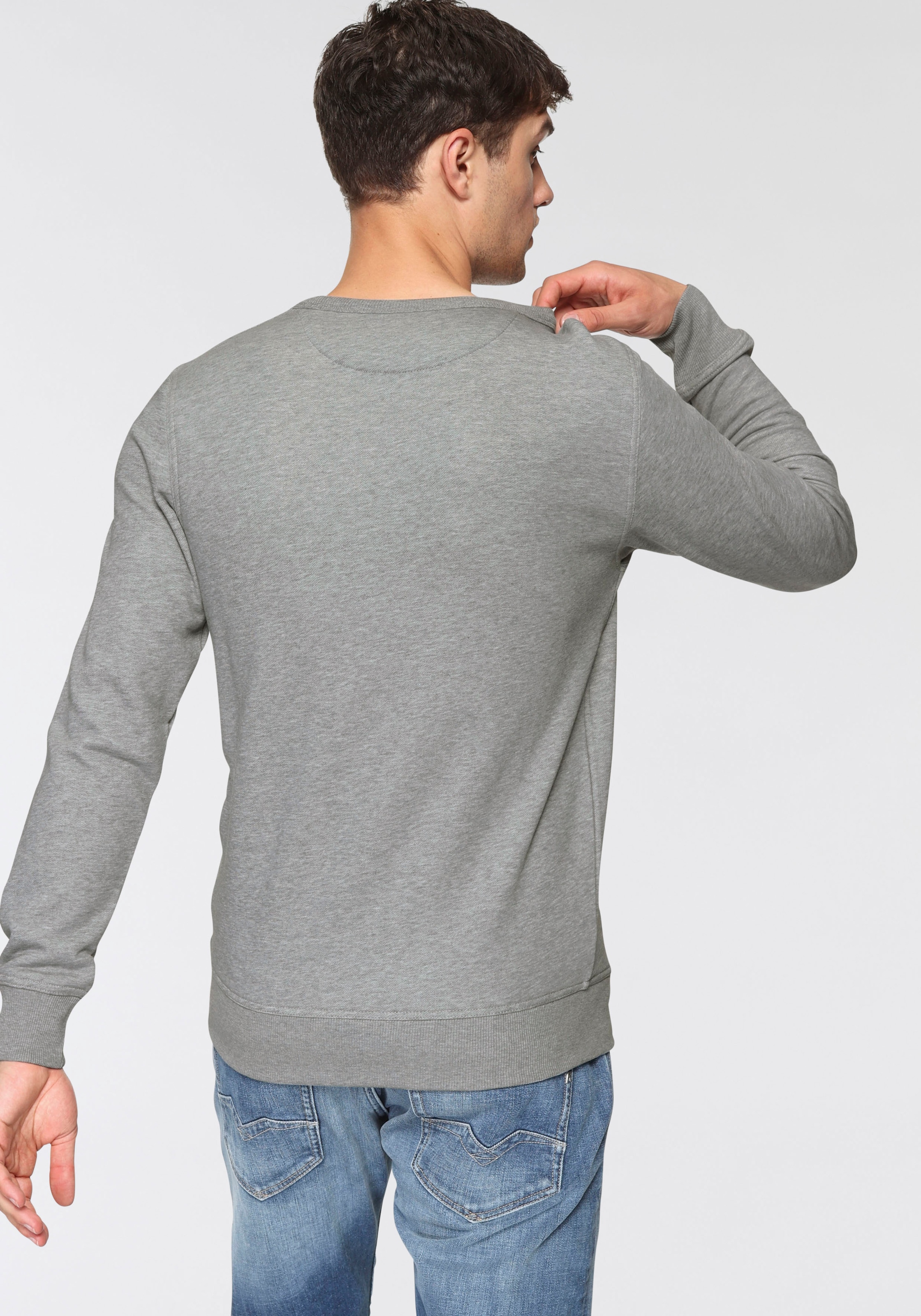 Gant Sweatshirt »ARCHIVE SHIELD C-NECK«, mit geripptem Rundhalsausschnitt