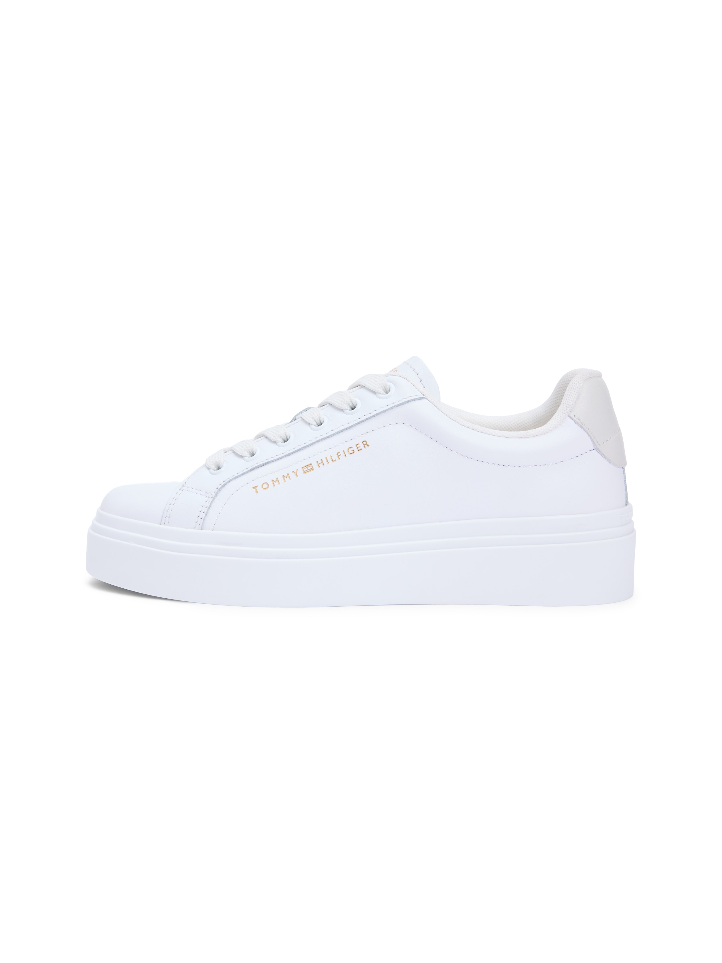 Tommy Hilfiger Baskets à plateforme »TH CHIC CUPSOLE PLATFORM«  chaussure de loisirs, chaussure basse, chaussure à lacets avec coutures décoratives