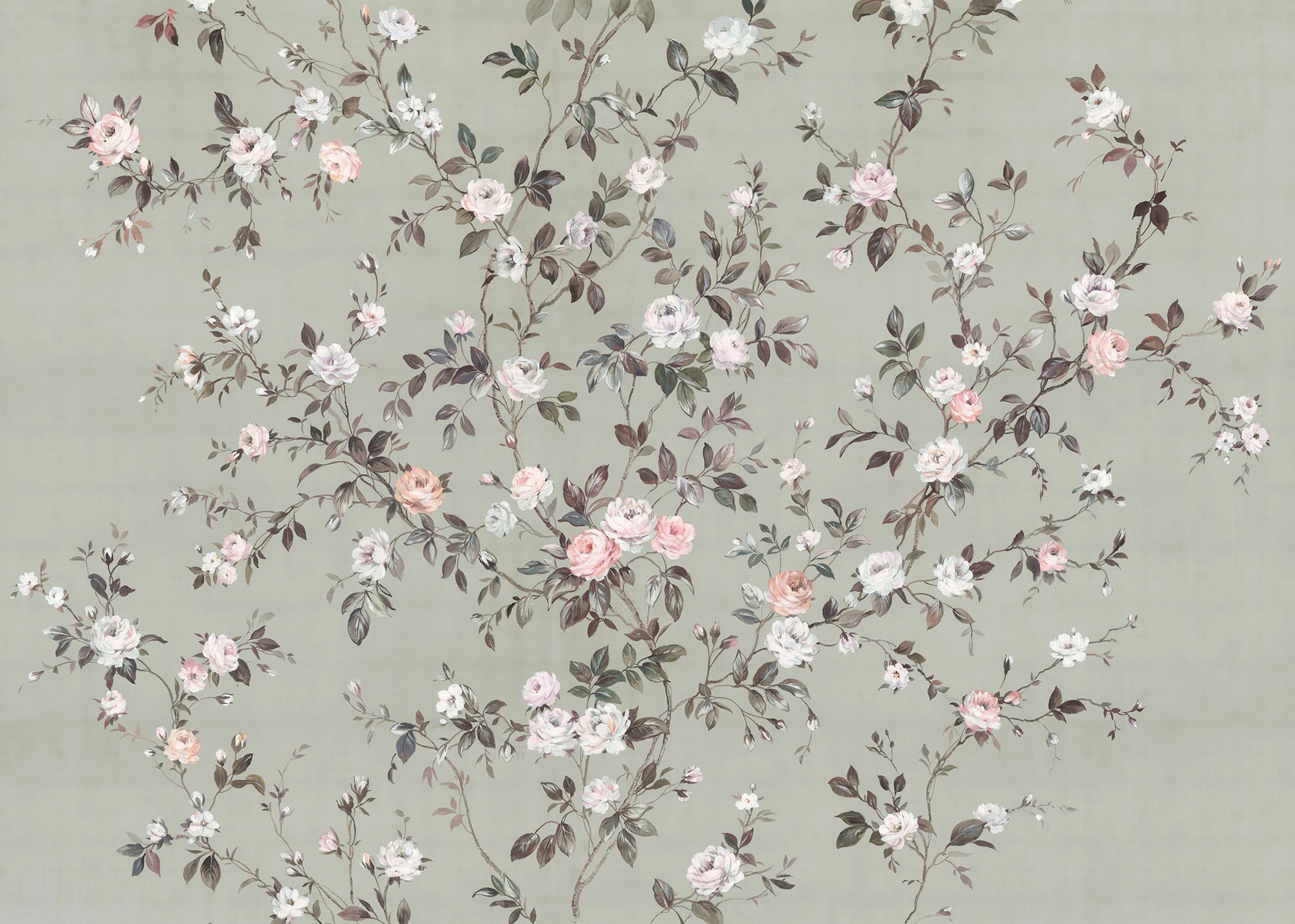 Image of Komar Vliestapete "Digitaldruck Vlies - Rosellia - Grösse 350 x 250 cm" bedruckt glatt Wohnzimmer, Schlafzimmer