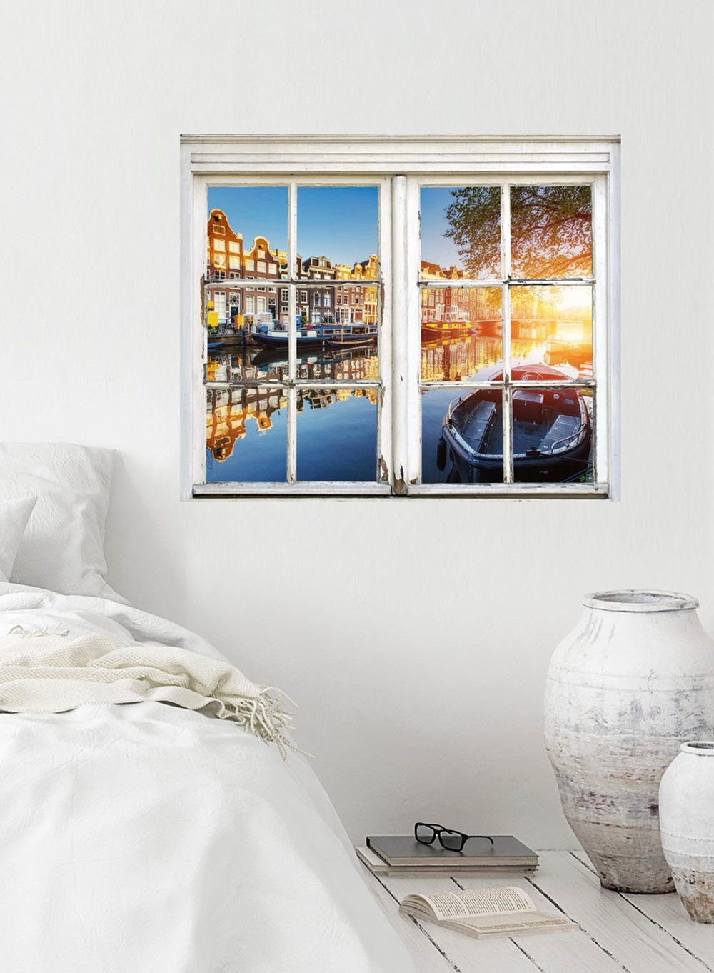 queence Autocollants muraux »Amsterdam« Wandsticker, Wandbild, selbstklebend, Amserdam, Niederlande