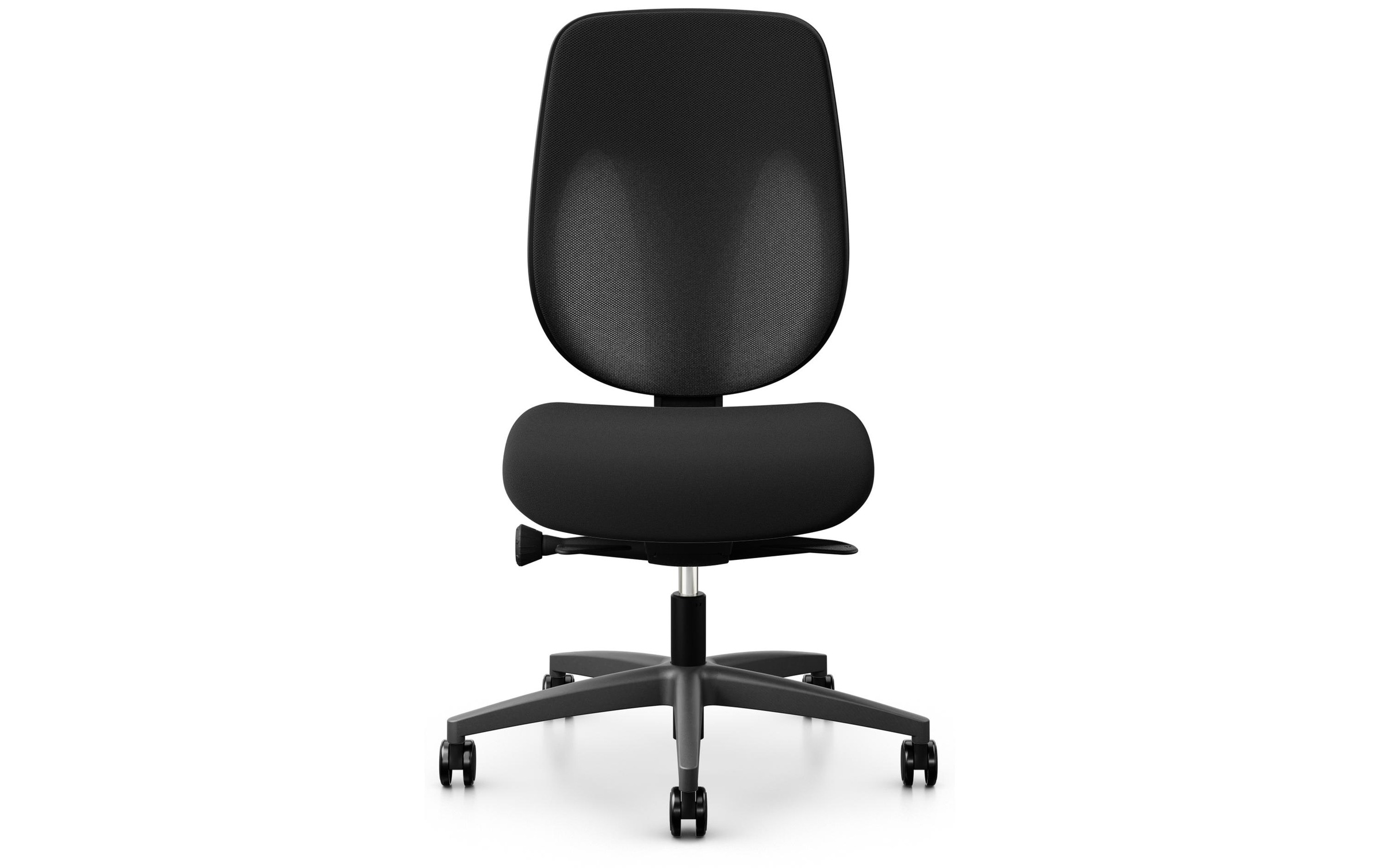 Image of Giroflex Schreibtischstuhl "353 mit Netzrücken, ohne Armlehnen, Schwarz" ()