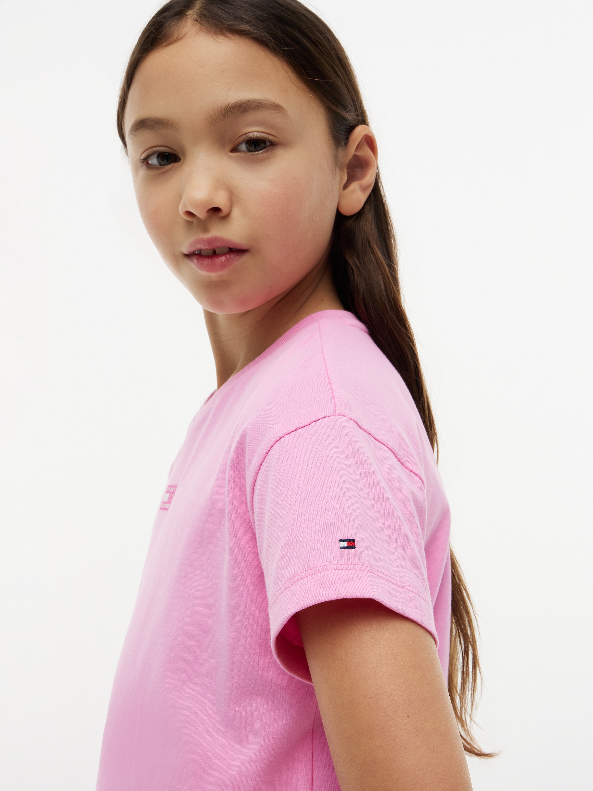 Tommy Hilfiger T-shirt Coupe régulière, col rond, coton pur, enfants jusqu’à 16 ans