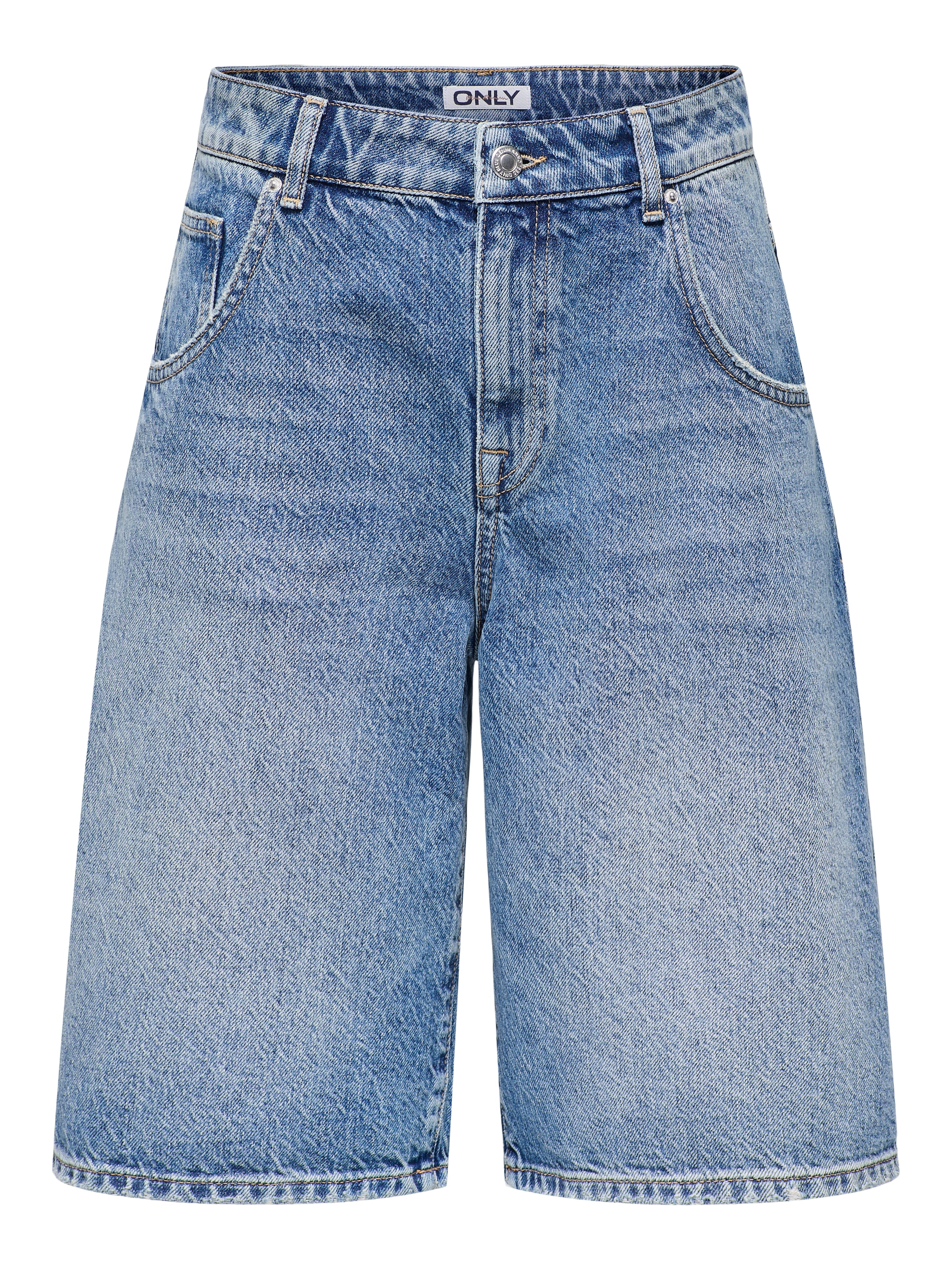 ONLY Bermuda en jean »ONLMATE REG BAGGY LONG SHORTS DNM NOOS« Coton, taille régulière
