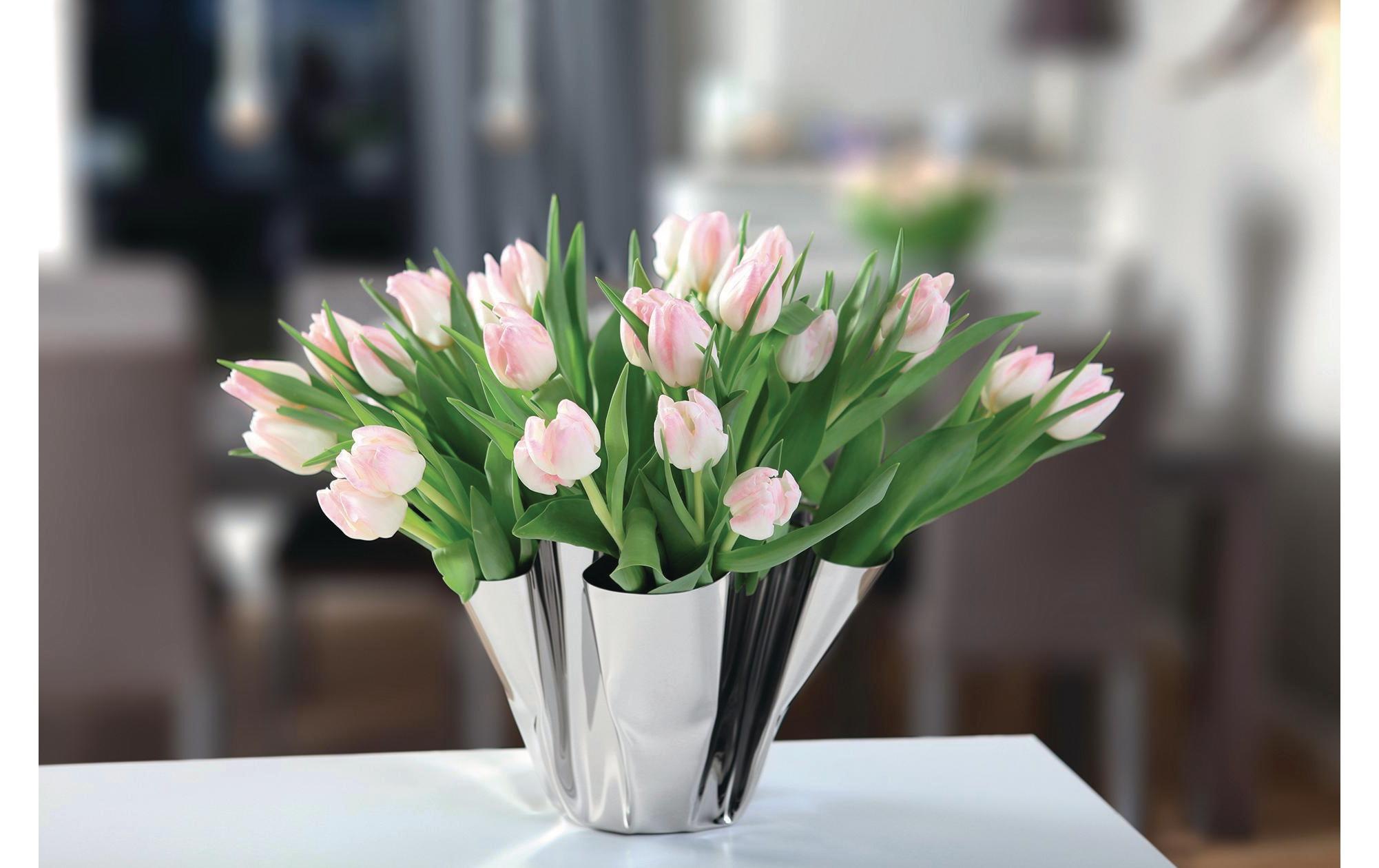 PHILIPPI Dekovase »Margeaux Silberfarben«, (1 St.)