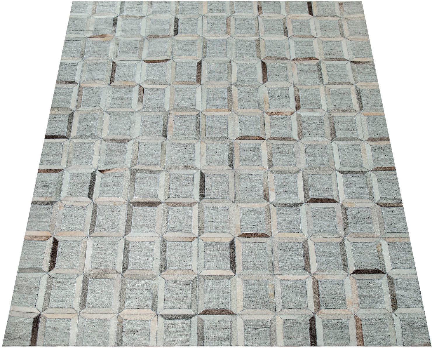 Image of Paco Home Fellteppich »Western 704«, rechteckig, 10 mm Höhe, Patchwork, handgenäht, echtes Rinderfell und Wolle, Wohnzimmer bei Ackermann Versand Schweiz