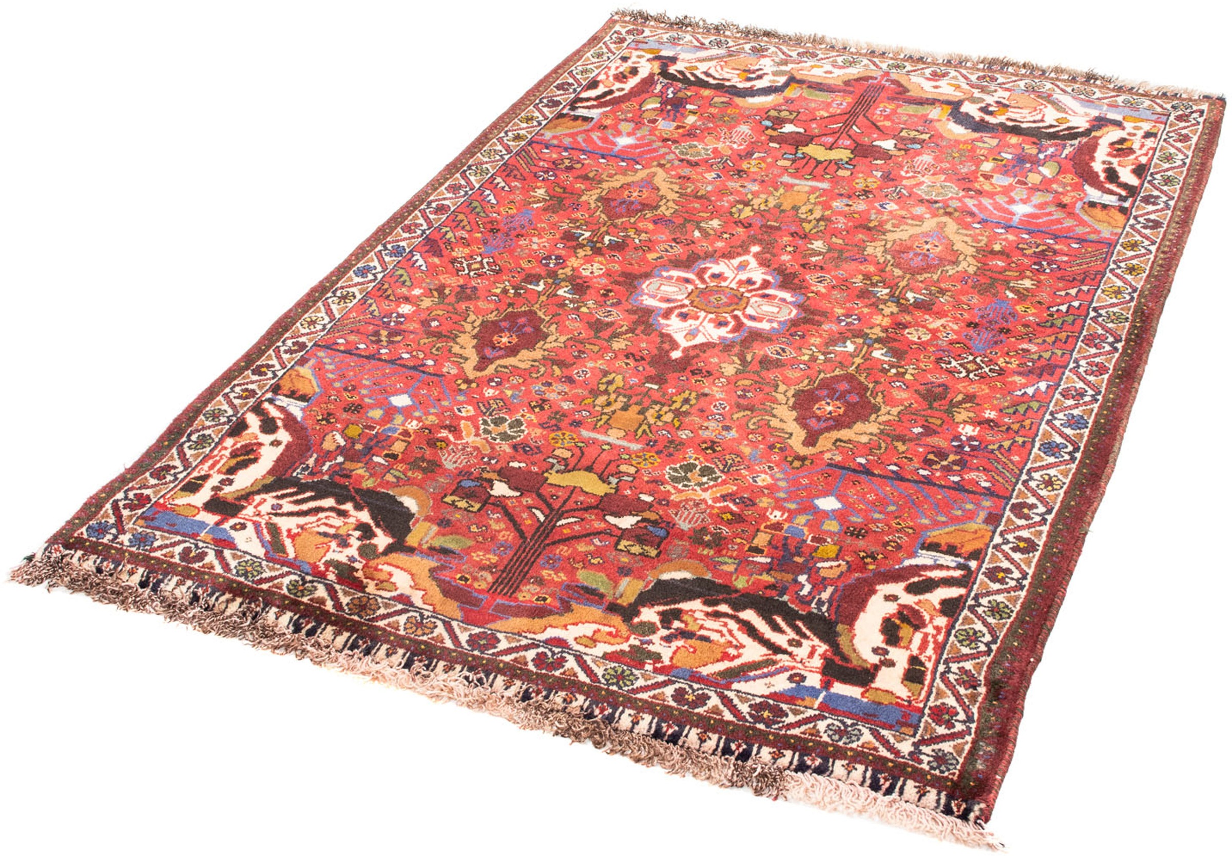 Image of morgenland Orientteppich »Perser - Nomadic - 156 x 98 cm - dunkelrot«, rechteckig, 10 mm Höhe, Wohnzimmer, Handgeknüpft, Einzelstück mit Zertifikat bei Ackermann Versand Schweiz