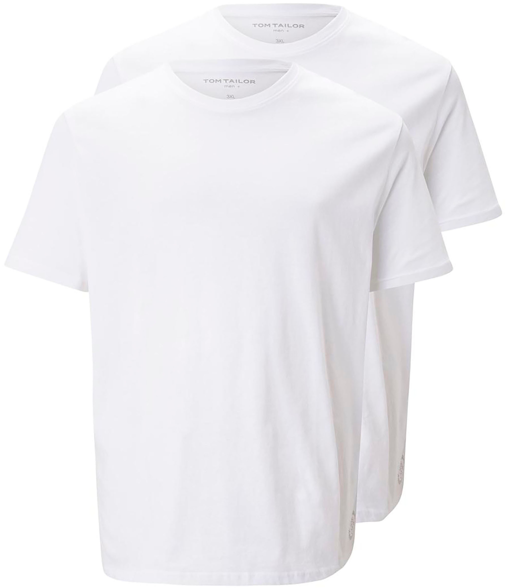 Image of TOM TAILOR PLUS T-Shirt, (Packung, 2 tlg.), mit Rundhals bei Ackermann Versand Schweiz