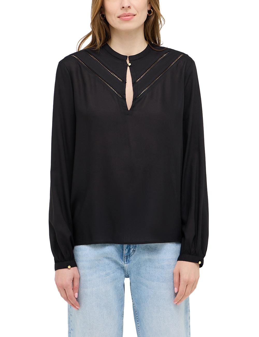 Image of MUSTANG Langarmbluse "Damen Style Elsberry"