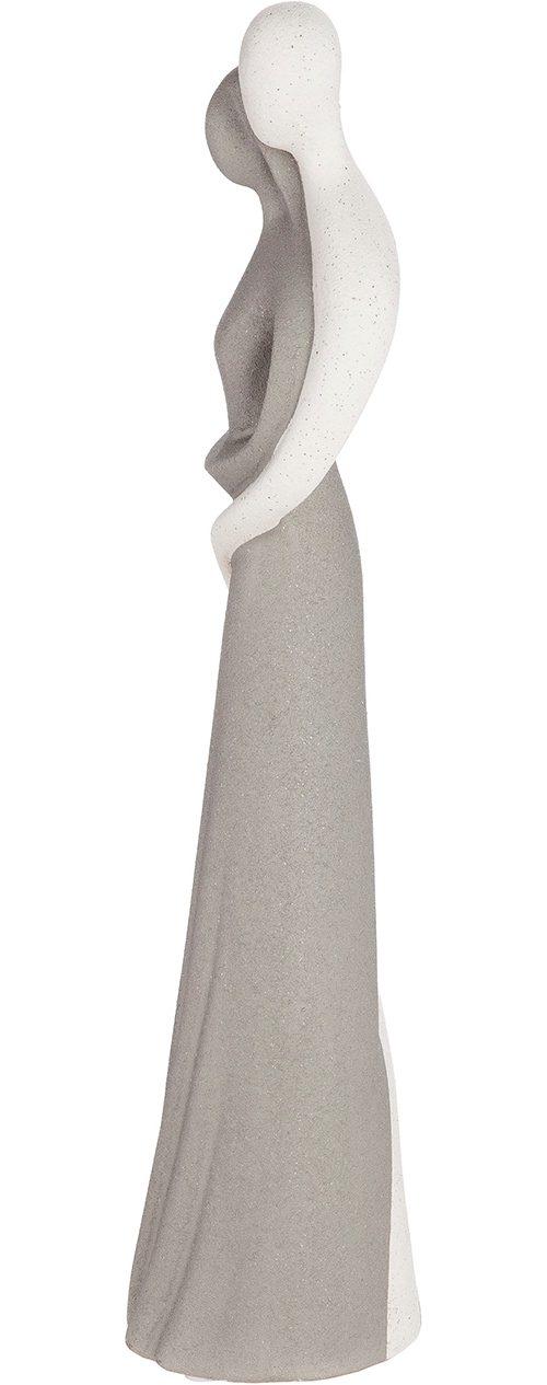 GILDE Skulptur »Figur Monroe weiss H. 45,5 cm« Frauenfigur abstrakter Stil sitzende Pose Wohnaccessoire