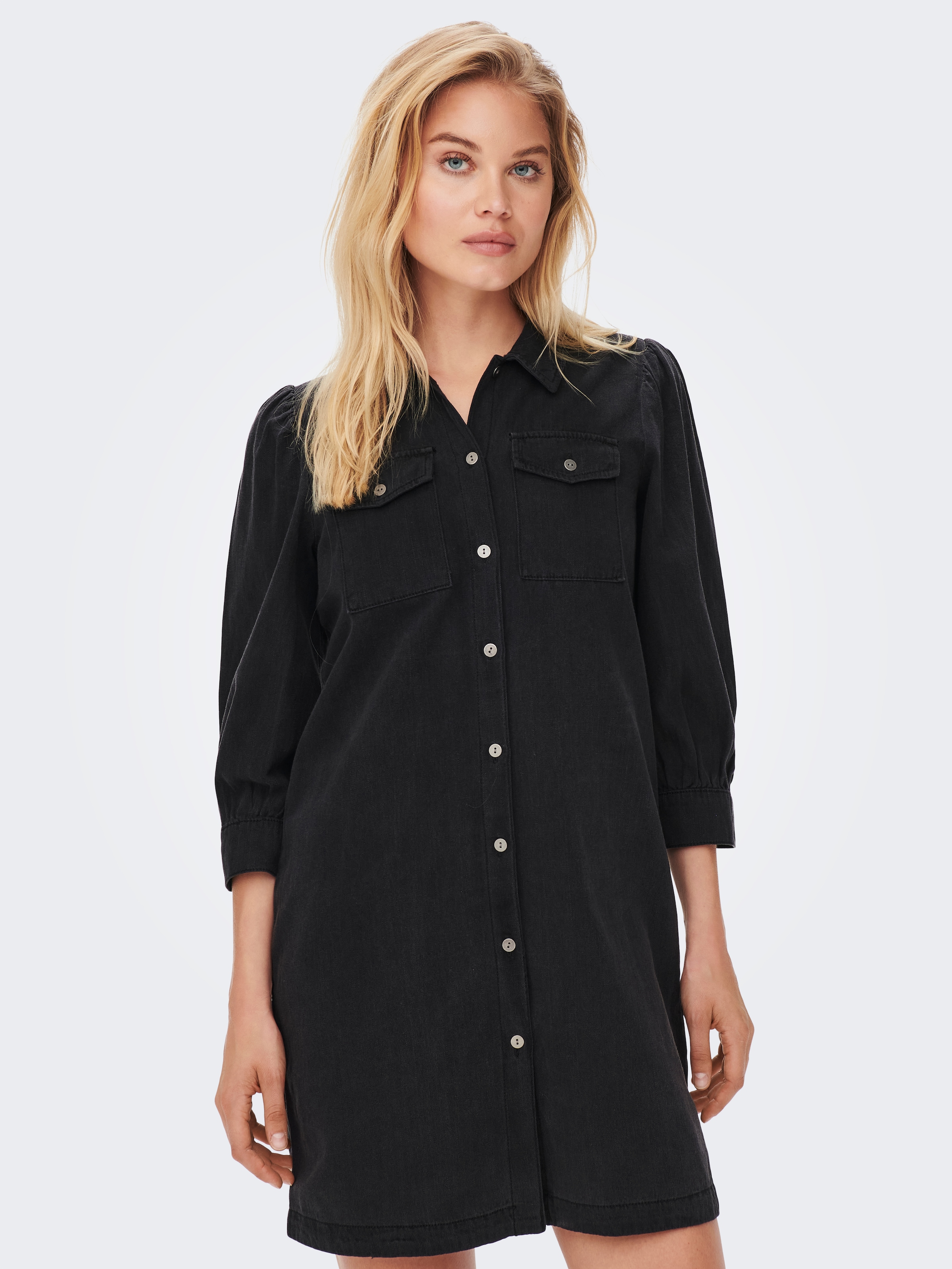 Image of ONLY Jeanskleid "ONLFELICA DNM DRESS NOOS" Brusttaschen