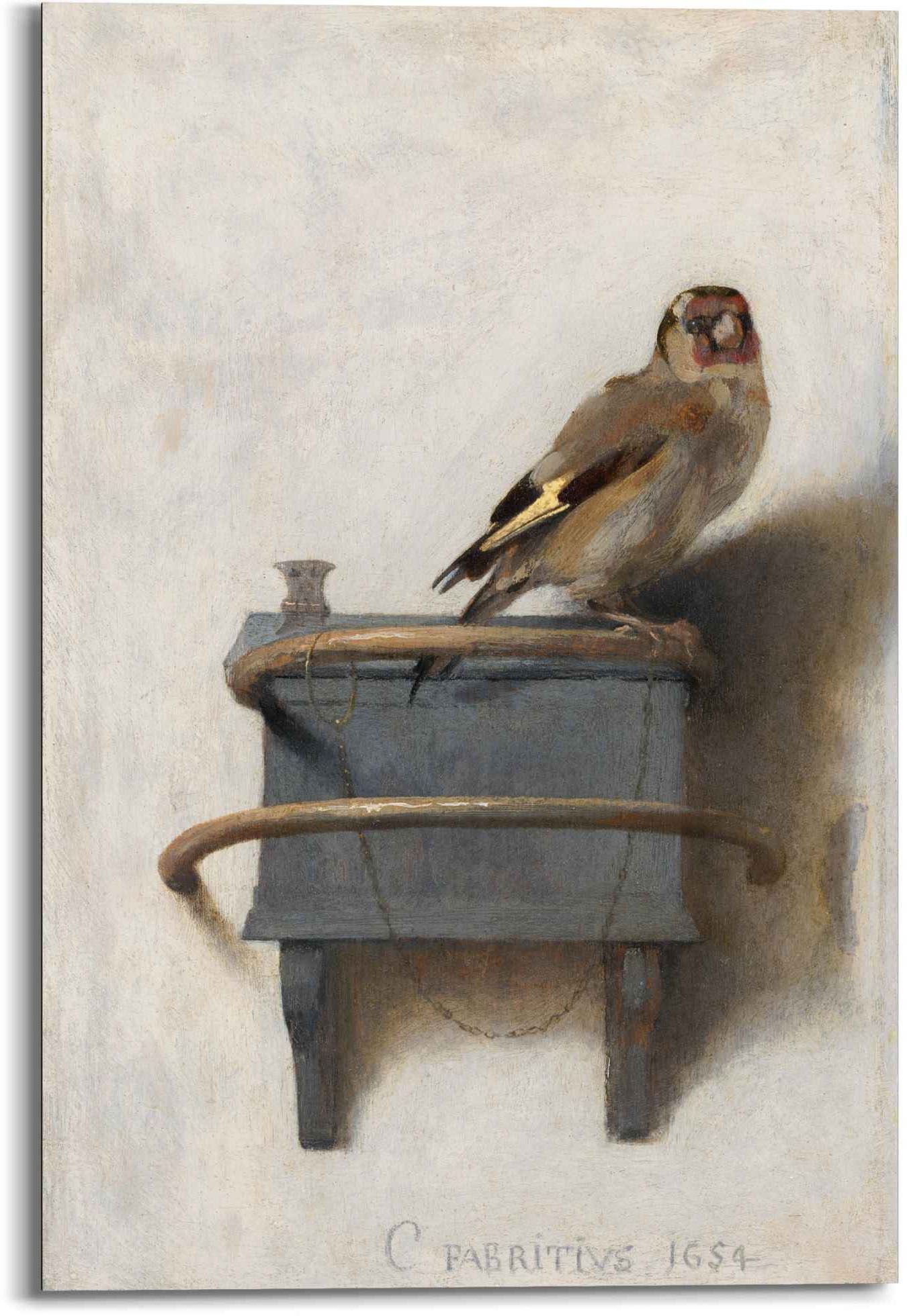 Image of Reinders! Wandbild »Wandbild Der Distelfink Carel Fabritius - Vogel - Kunst - Mauritshuis«, Vögel, (1 St.) bei Ackermann Versand Schweiz