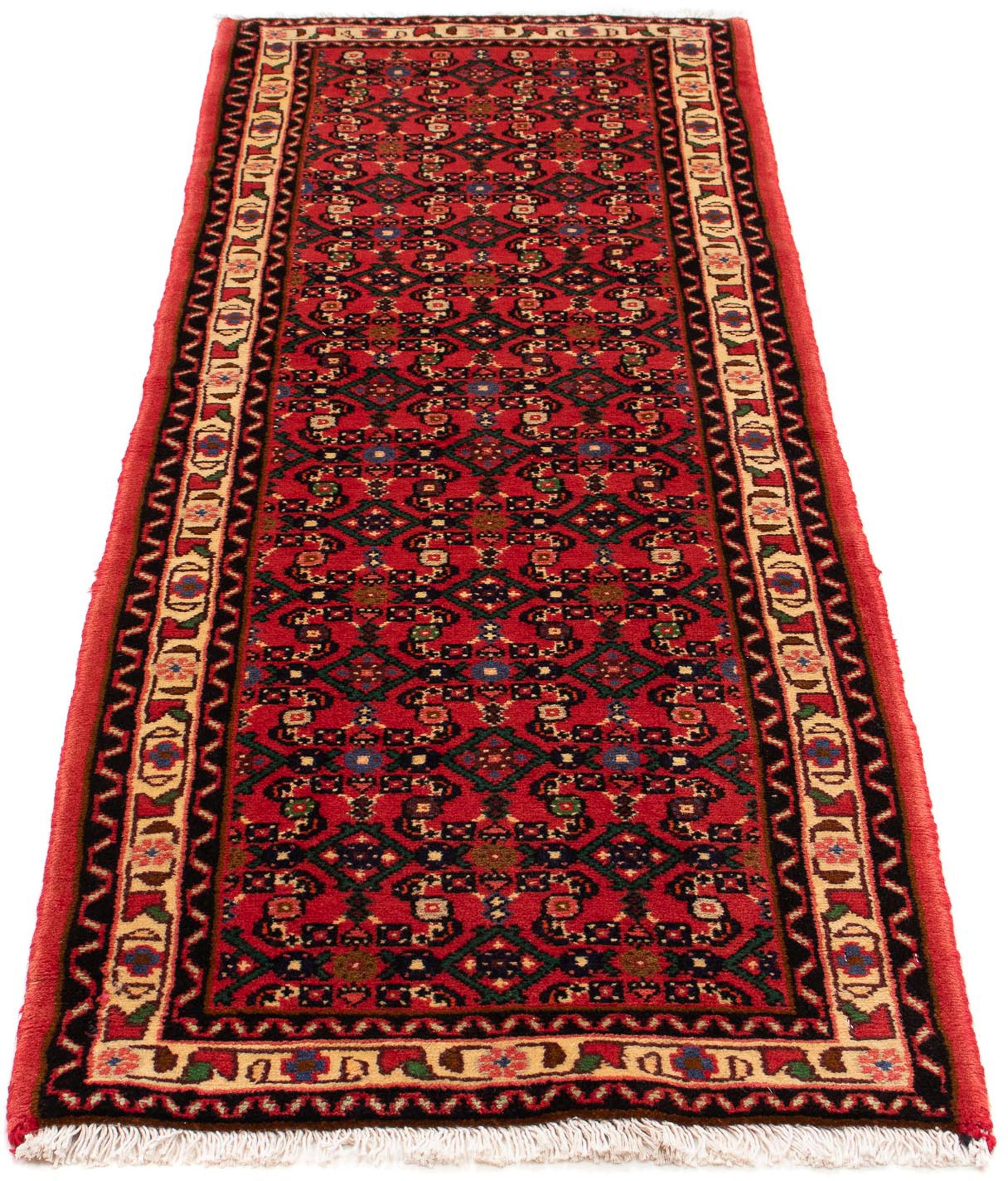 Image of morgenland Orientteppich »Perser - Nomadic - 200 x 66 cm - dunkelrot«, rechteckig, 10 mm Höhe, Wohnzimmer, Handgeknüpft, Einzelstück mit Zertifikat bei Ackermann Versand Schweiz