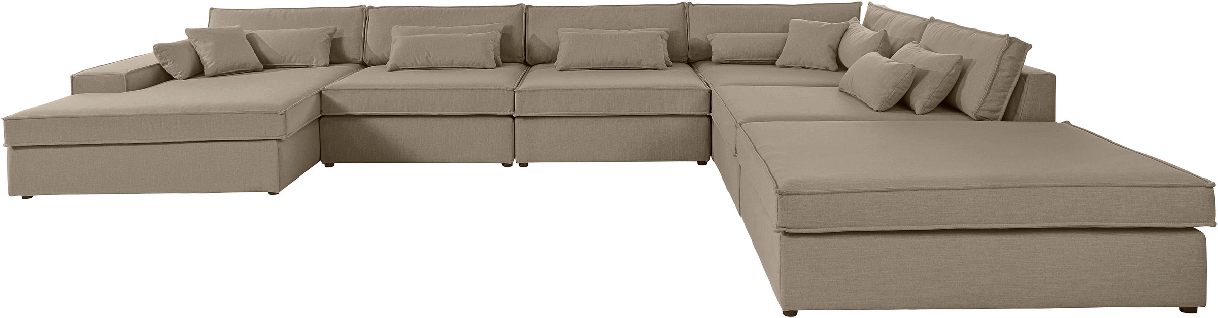 Image of LeGer Home by Lena Gercke Wohnlandschaft »Joreen«, 6 Teile, zusammengesetzt aus Modulen, in vielen Bezugsqualitäten und Farben, fester Sitzkomfort bei Ackermann Versand Schweiz