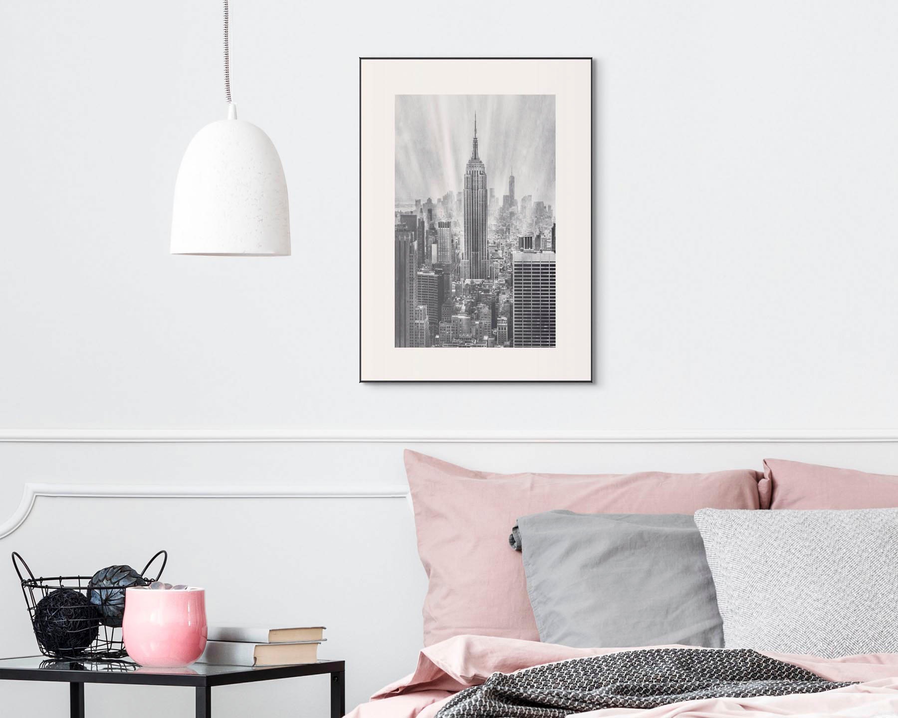 Image of Reinders! Wandbild »Slim Frame Black 50x70 New York Sky« bei Ackermann Versand Schweiz