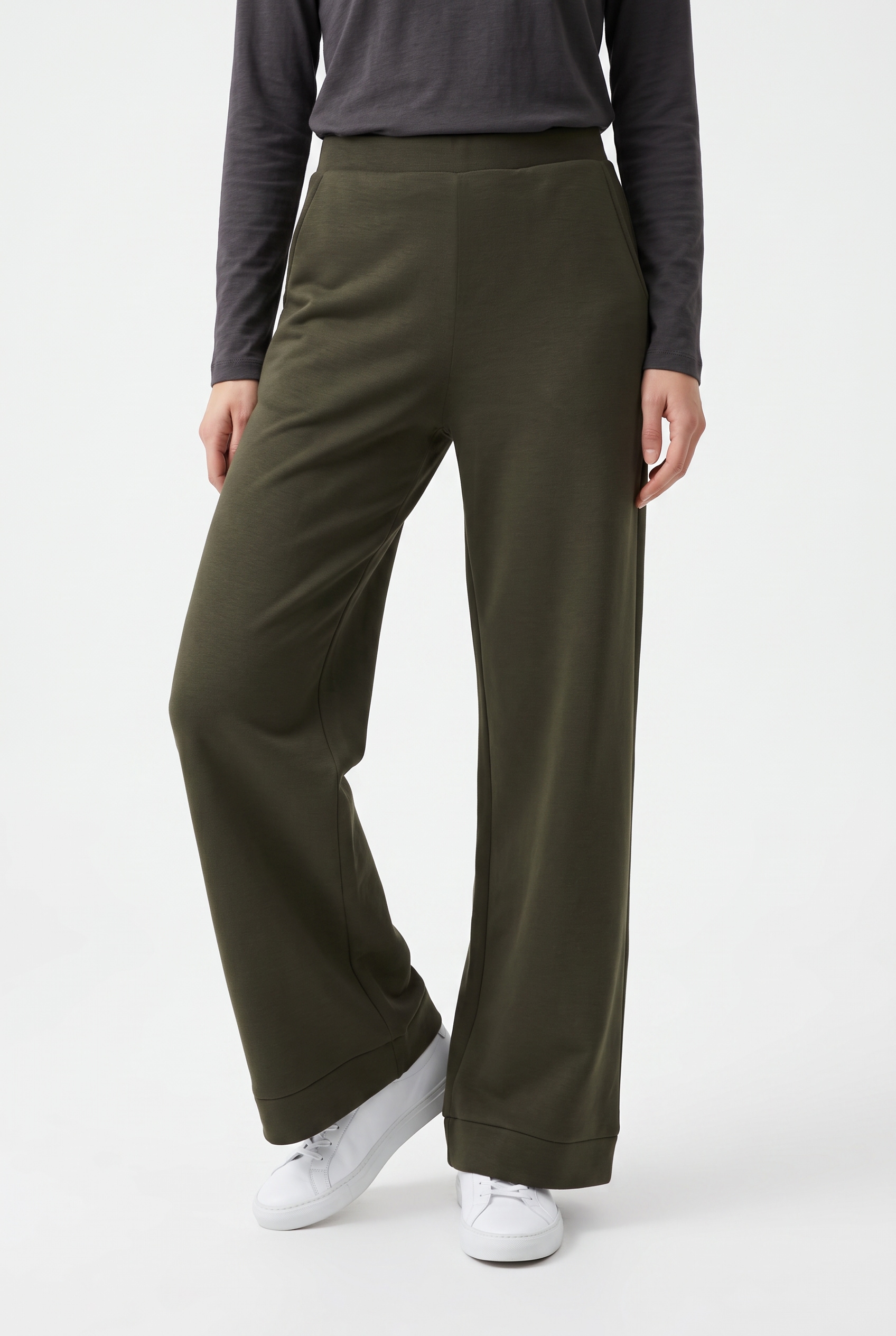 Image of Vero Moda Jerseyhose "VMHALI HW WIDE PANT JRS" Viskosemischung, loose fit
